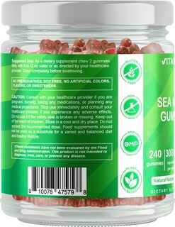 Foto 5 | Gomitas De Musgo Marino Irlandés Supplement Vitamatic 240 Gomitas Veganas - Venta Internacional.