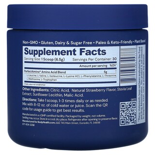 Foto 2 | Suplemento Bodyhealth Perfect Amino Fresa 195 G - Venta Internacional.
