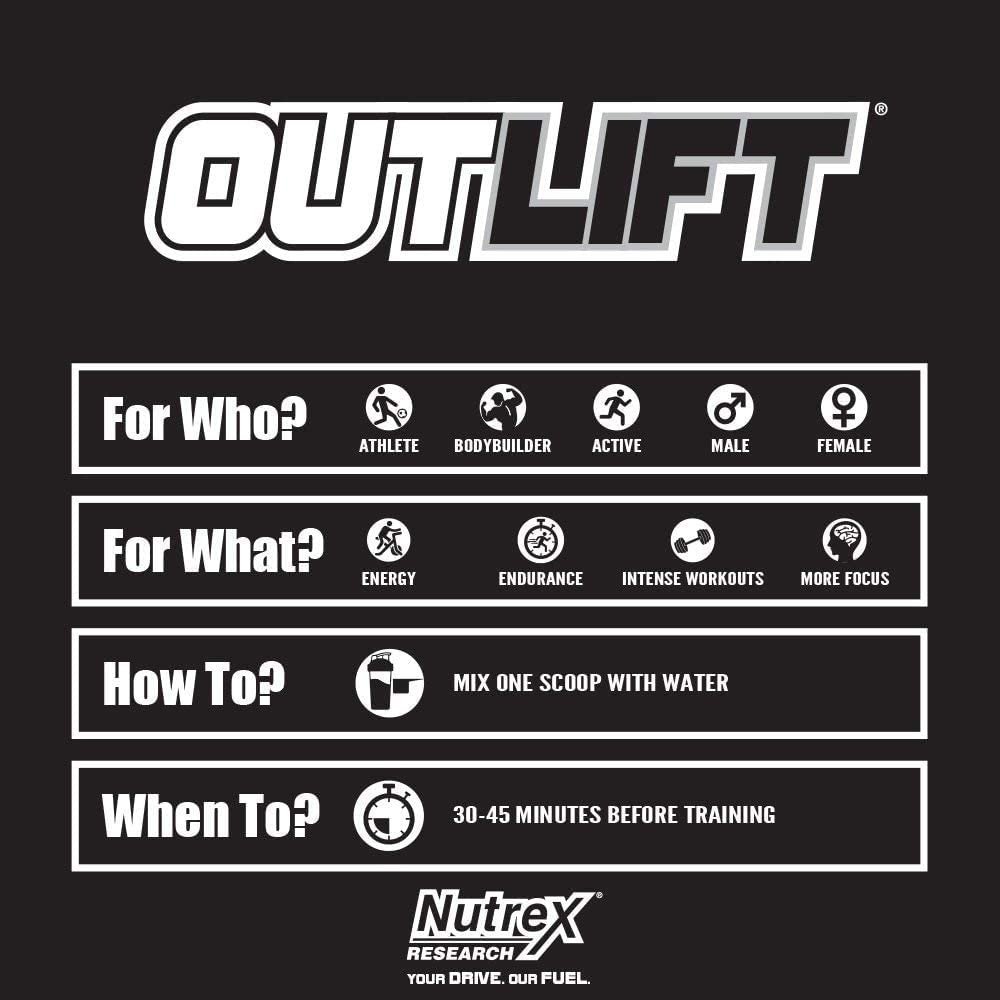 Foto 5 pulgar | Polvo Para Antes Del Entrenamiento Nutrex Research Outlift Miami Vice, 20 Porciones - Venta Internacional.