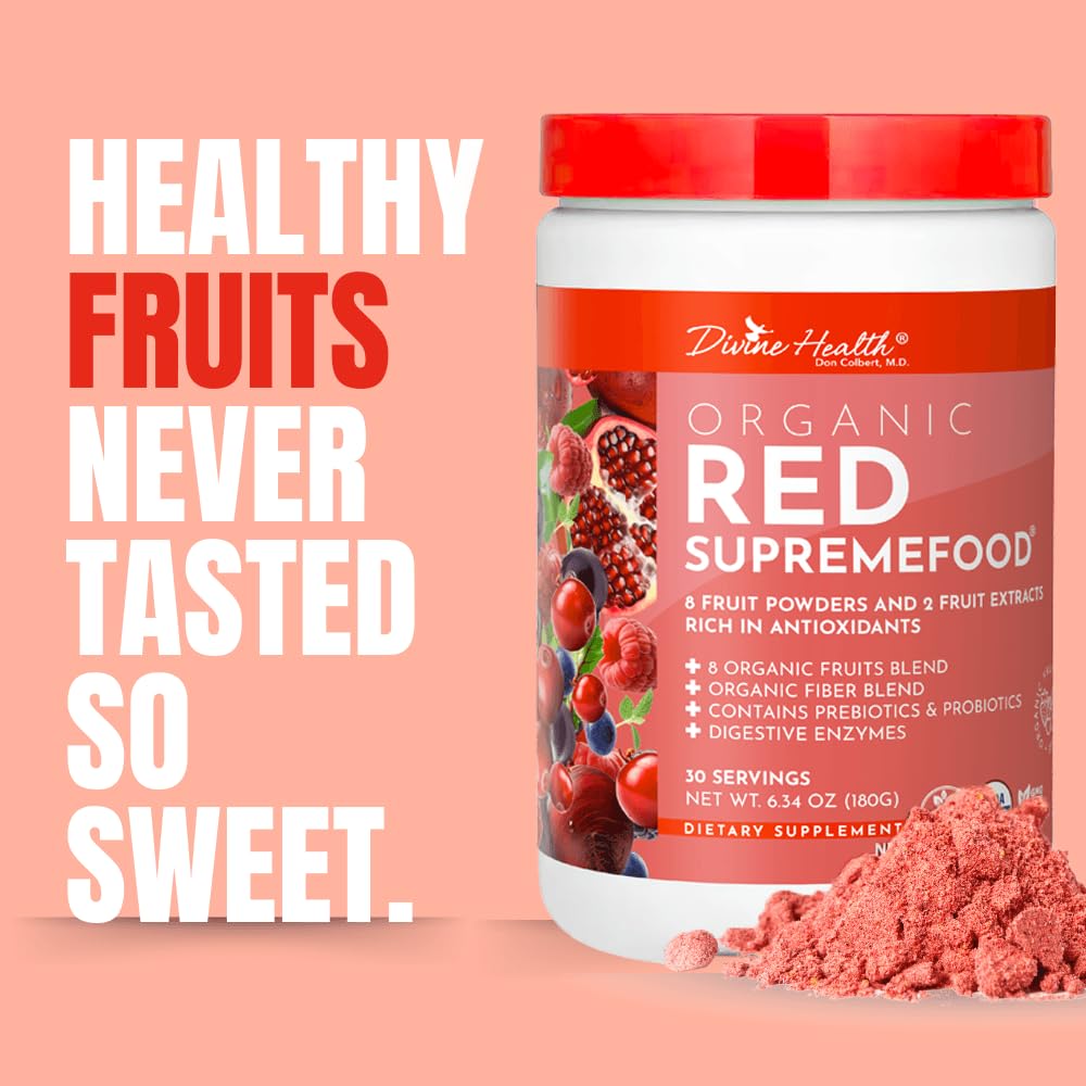 Foto 5 pulgar | Suplemento Divine Health Organic Red Supremefood 180 G - Venta Internacional.