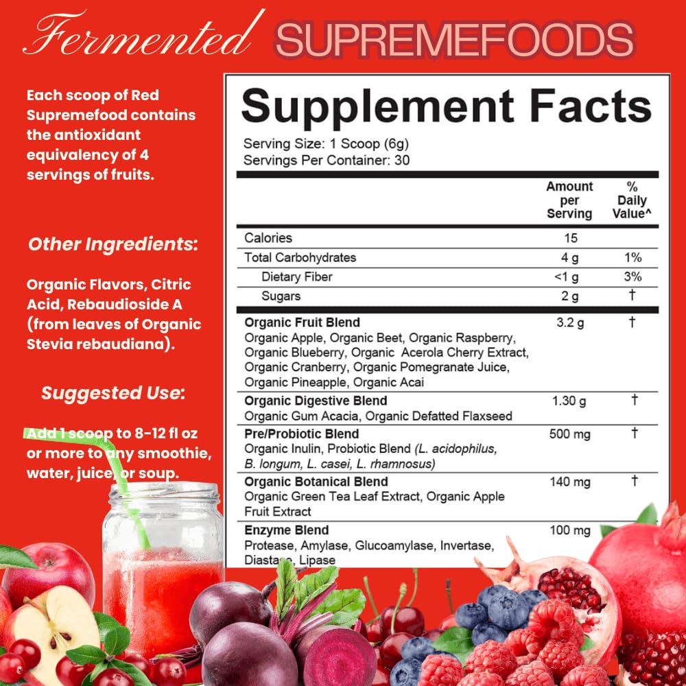 Foto 7 pulgar | Suplemento Divine Health Organic Red Supremefood 180 G - Venta Internacional.