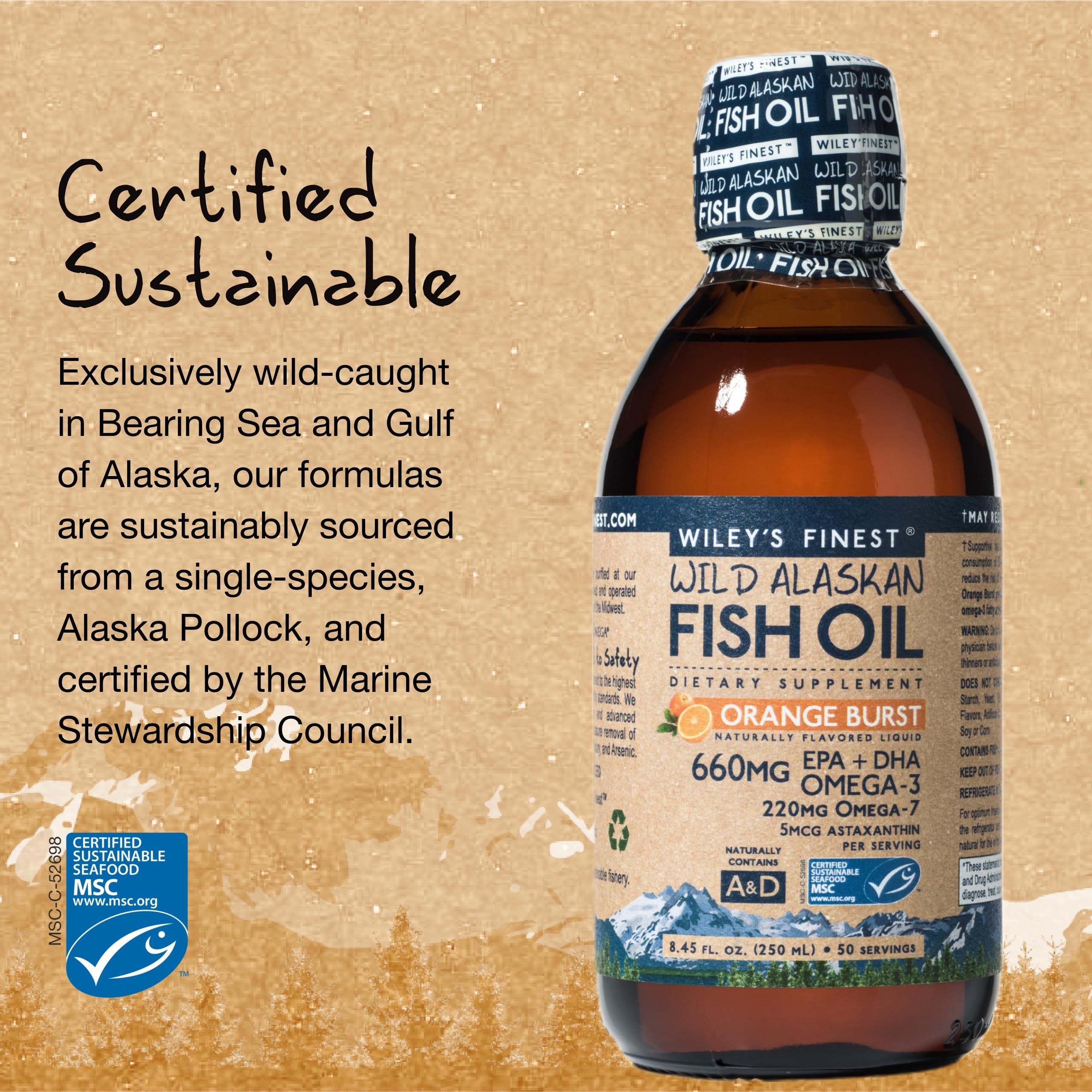 Foto 5 pulgar | Complemente El Aceite De Pescado Wiley's Finest De 660 Mg De Ácidos Grasos Omega-3 Epa + Dha - Venta Internacional.