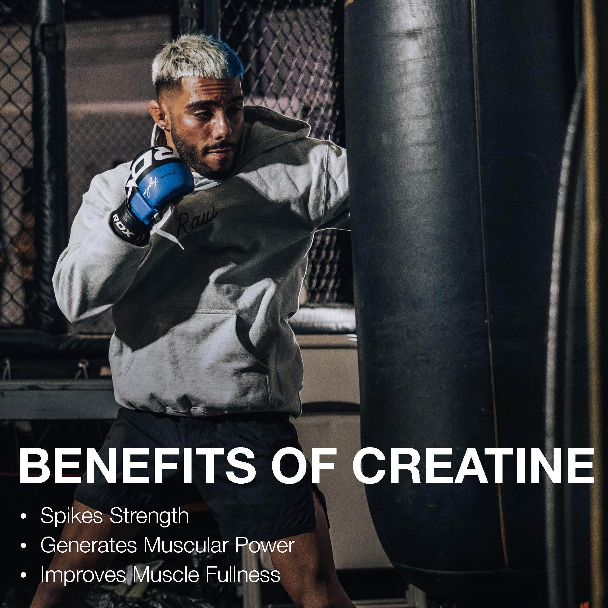 Foto 4 | Monohidrato De Creatina En Polvo Raw Nutrition Sin Sabor 150 G - Venta Internacional.