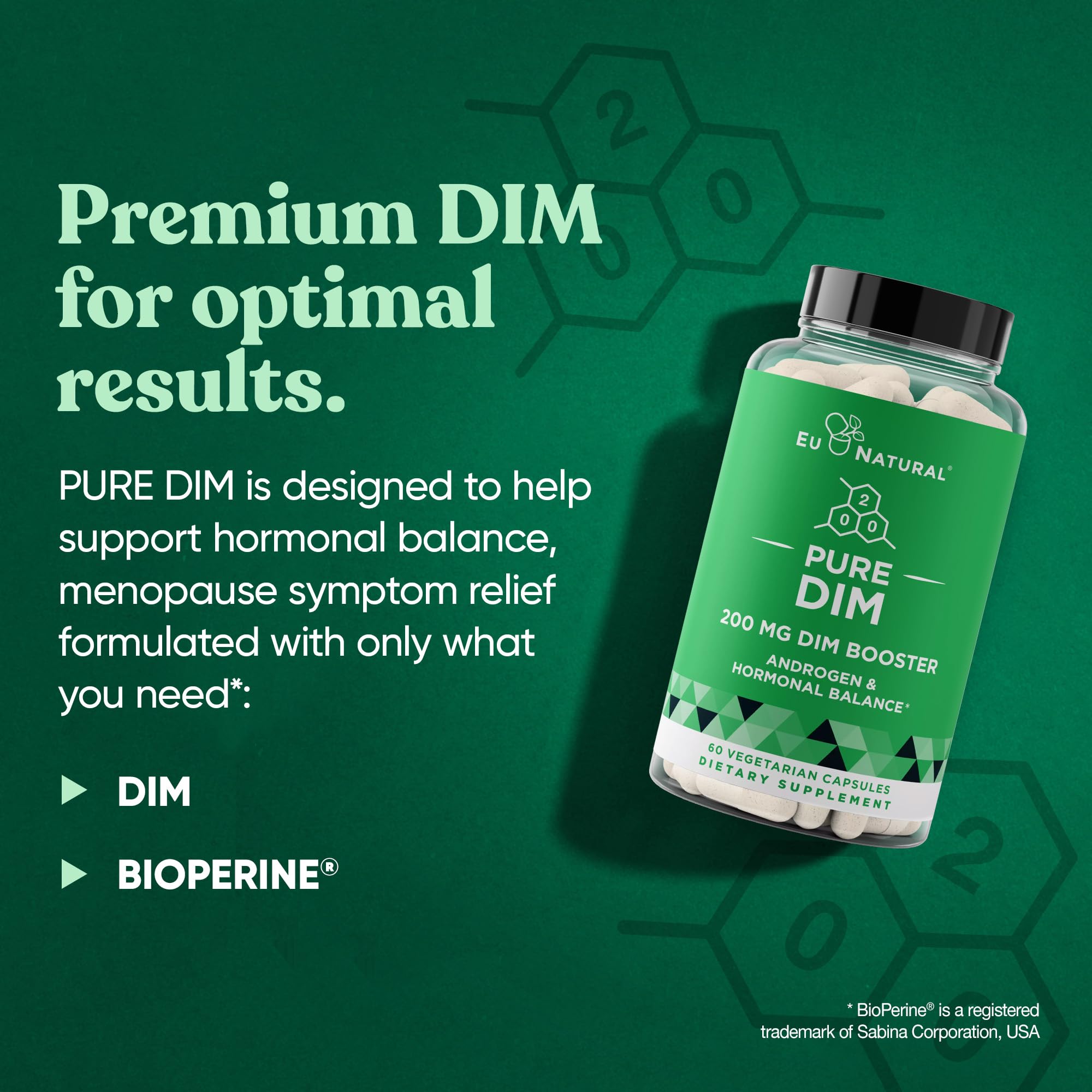 Foto 3 | Suplemento Eu Natural Dim Pure 200 Mg Para Mujeres Y Hombres 60 Cápsulas - Venta Internacional.