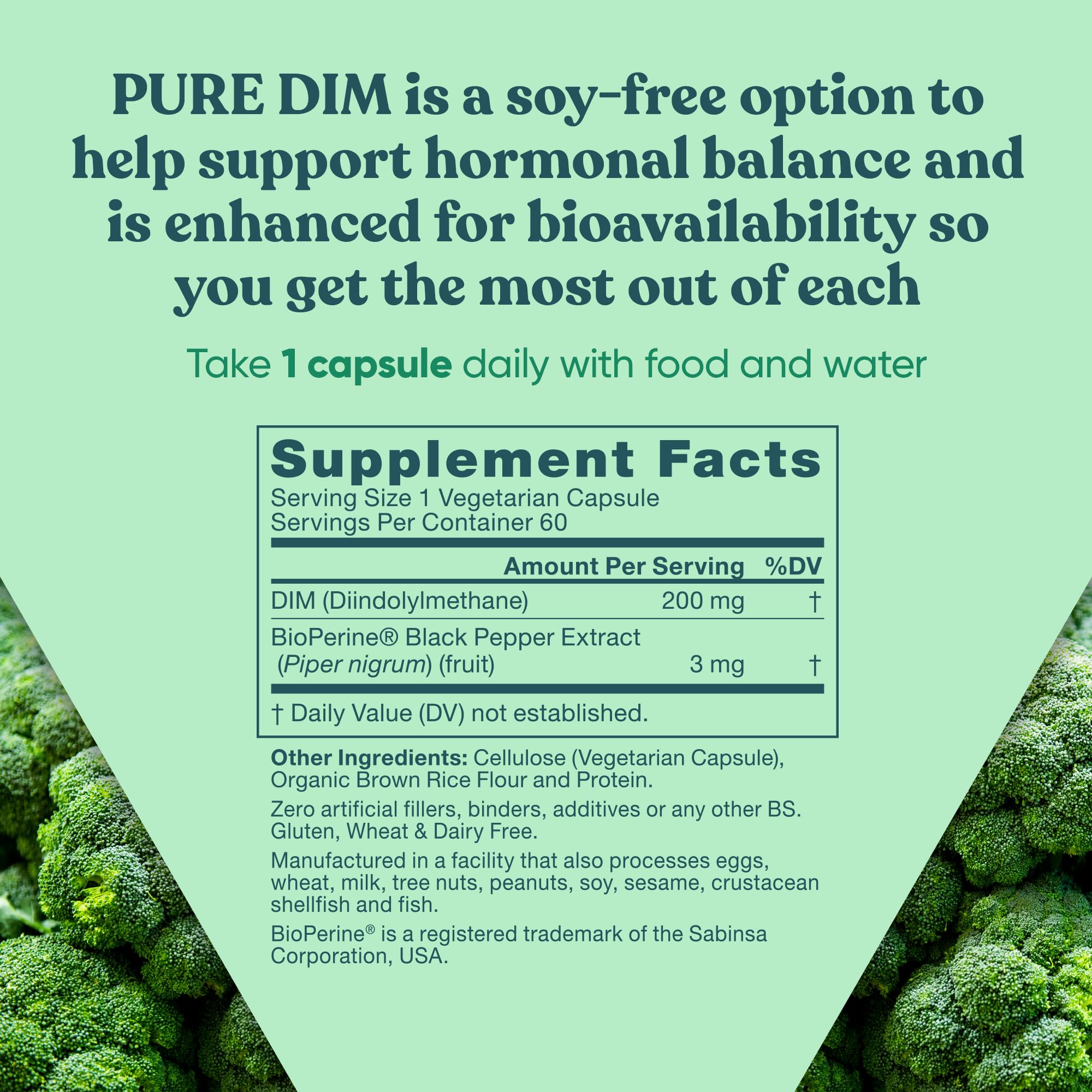 Foto 7 pulgar | Suplemento Eu Natural Dim Pure 200 Mg Para Mujeres Y Hombres 60 Cápsulas - Venta Internacional.