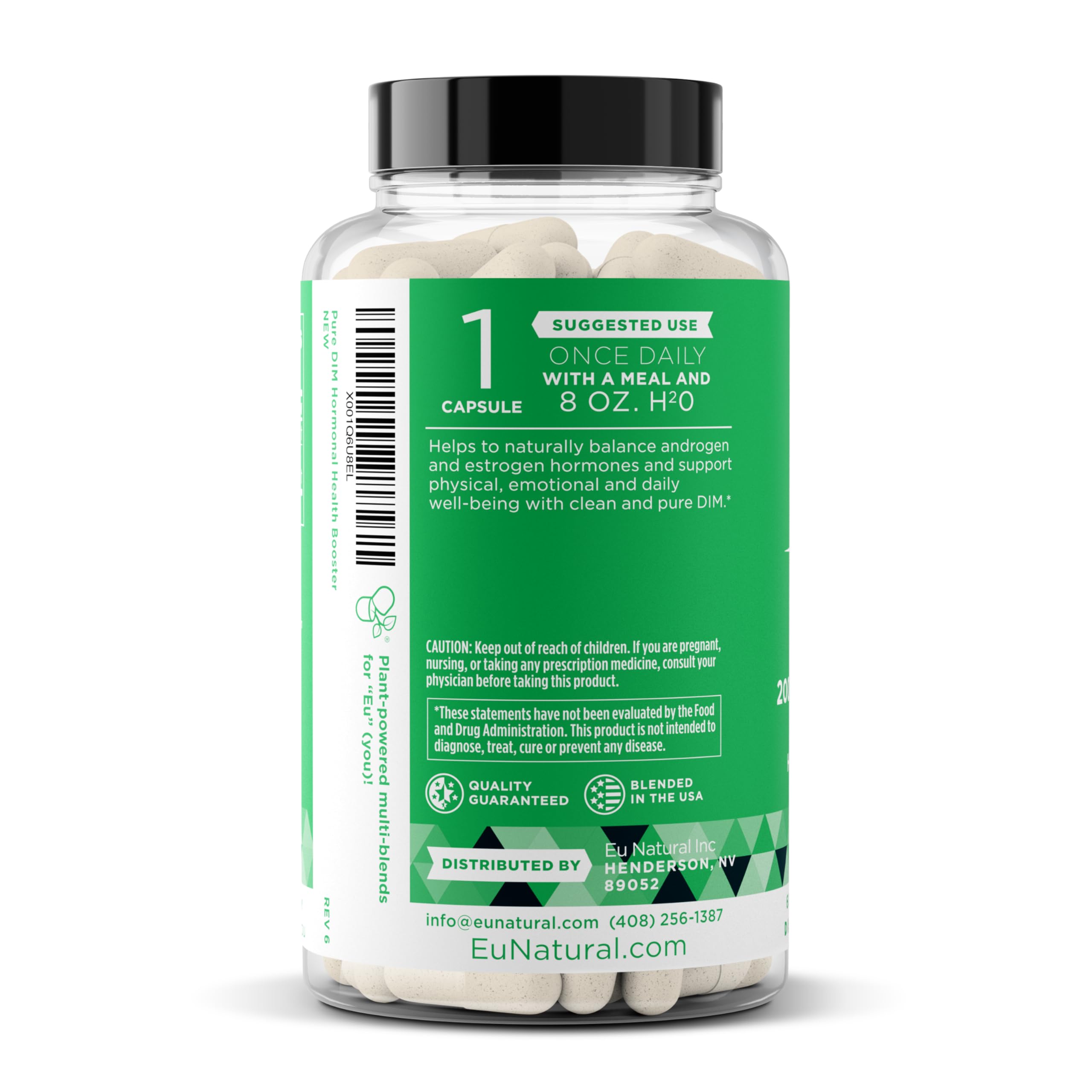 Foto 8 pulgar | Suplemento Eu Natural Dim Pure 200 Mg Para Mujeres Y Hombres 60 Cápsulas - Venta Internacional.