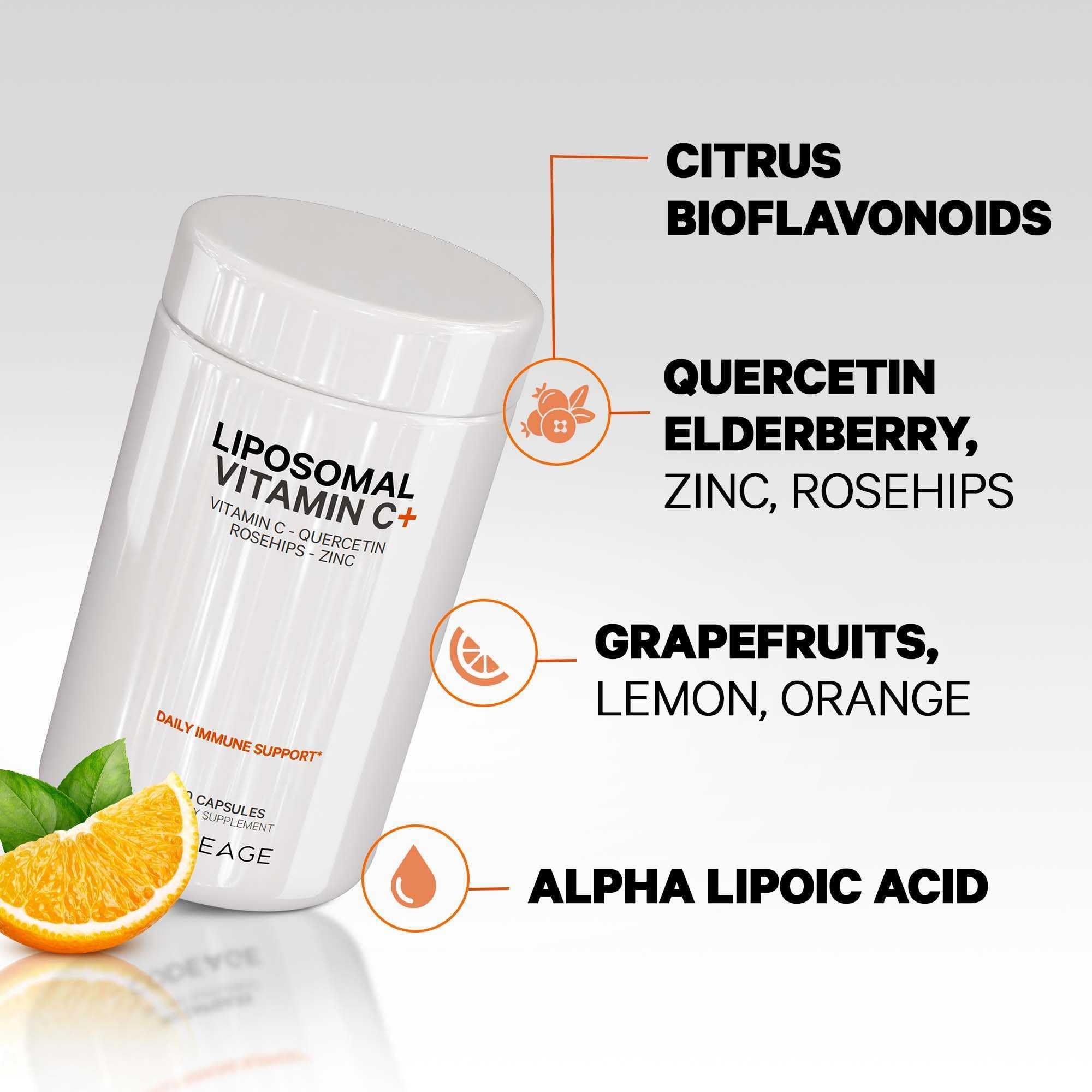 Foto 5 | Suplemento De Vitamina C Liposomal Codeage De 1500 Mg Con Zinc, 180 Cápsulas - Venta Internacional.