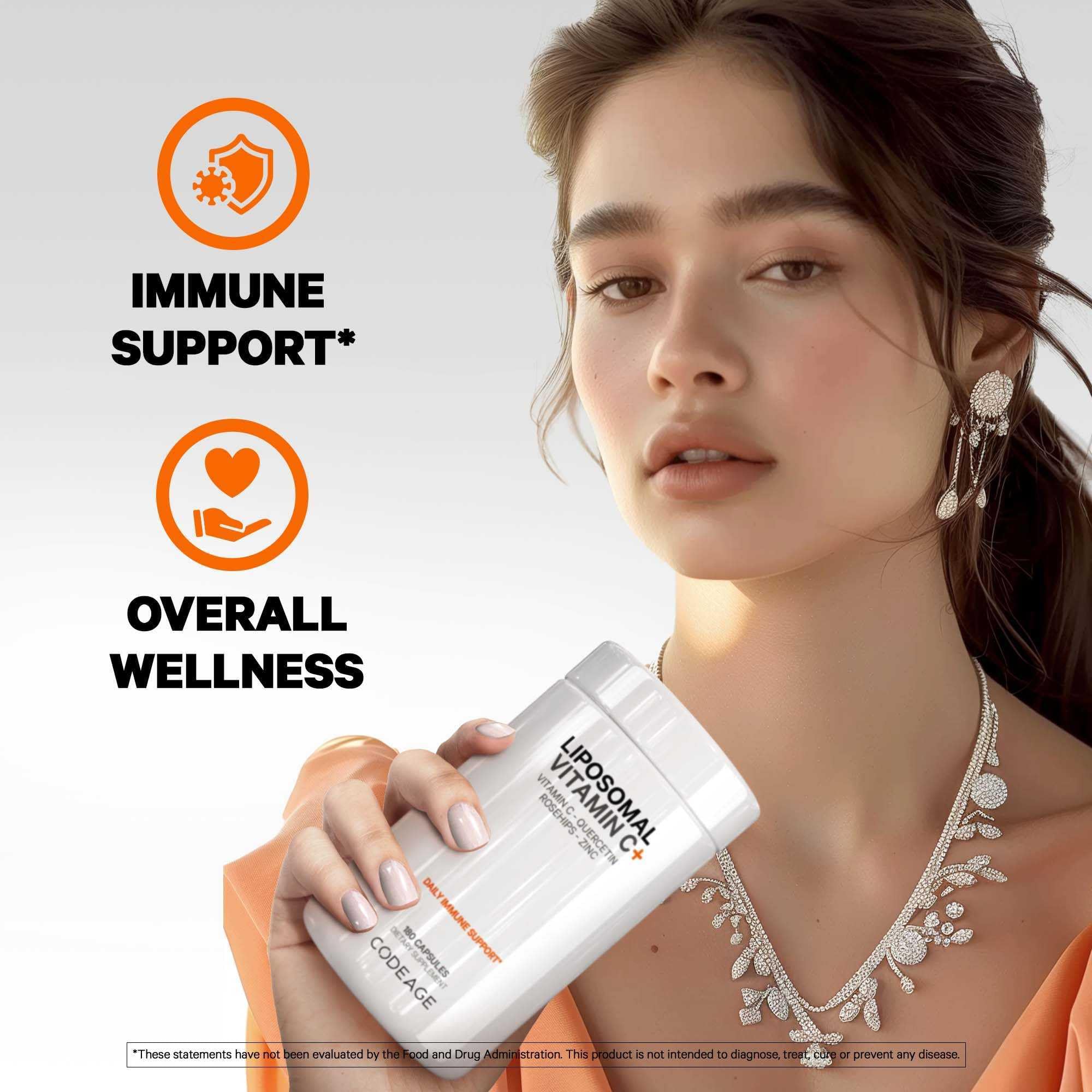 Foto 7 pulgar | Suplemento De Vitamina C Liposomal Codeage De 1500 Mg Con Zinc, 180 Cápsulas - Venta Internacional.