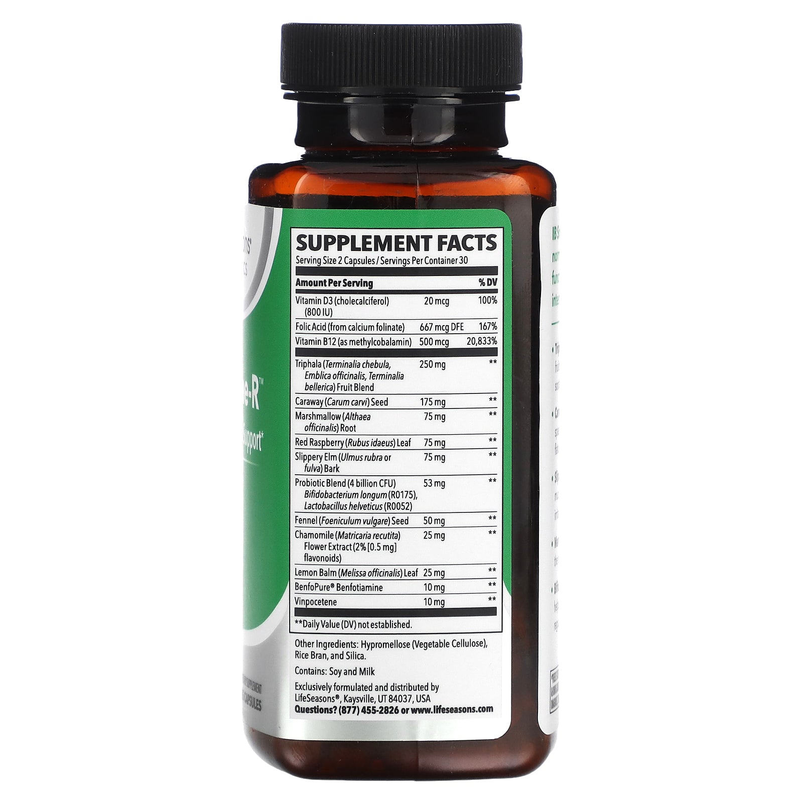Foto 2 | Suplemento Lifeseasons Ib Soothe-r 60 Cápsulas Vegetarianas - Venta Internacional.