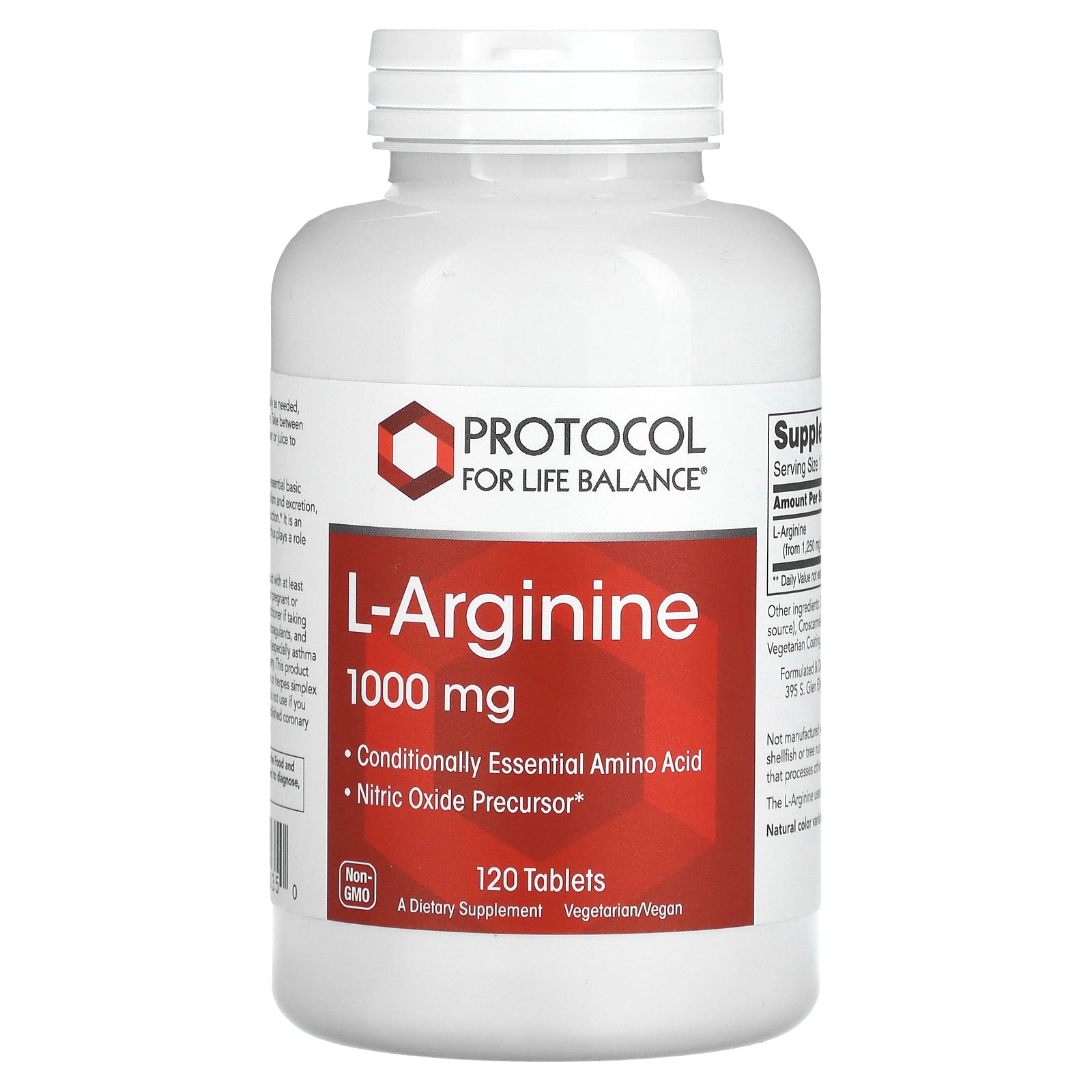 Foto 2 pulgar | Suplemento Protocol for Life Balance L-arginina 1000 Mg 120 Capsulas - Venta Internacional