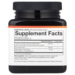 Foto 2 | Suplemento Youtheory Turmeric 120 Comprimidos - Venta Internacional.