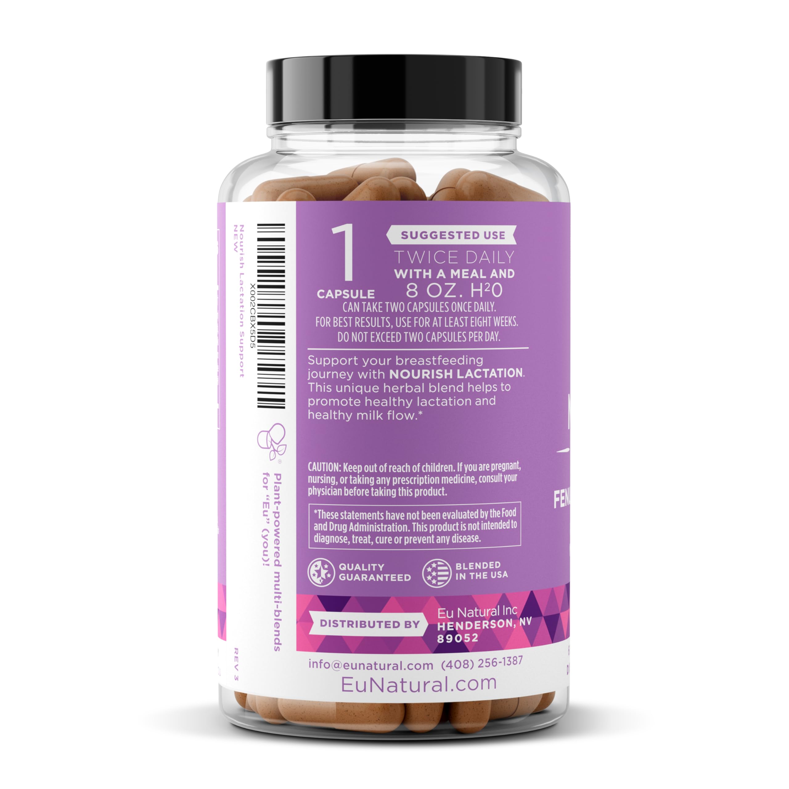 Foto 7 | Suplemento De Lactancia Eu Natural Nourish 60 Cápsulas Veganas - Venta Internacional.