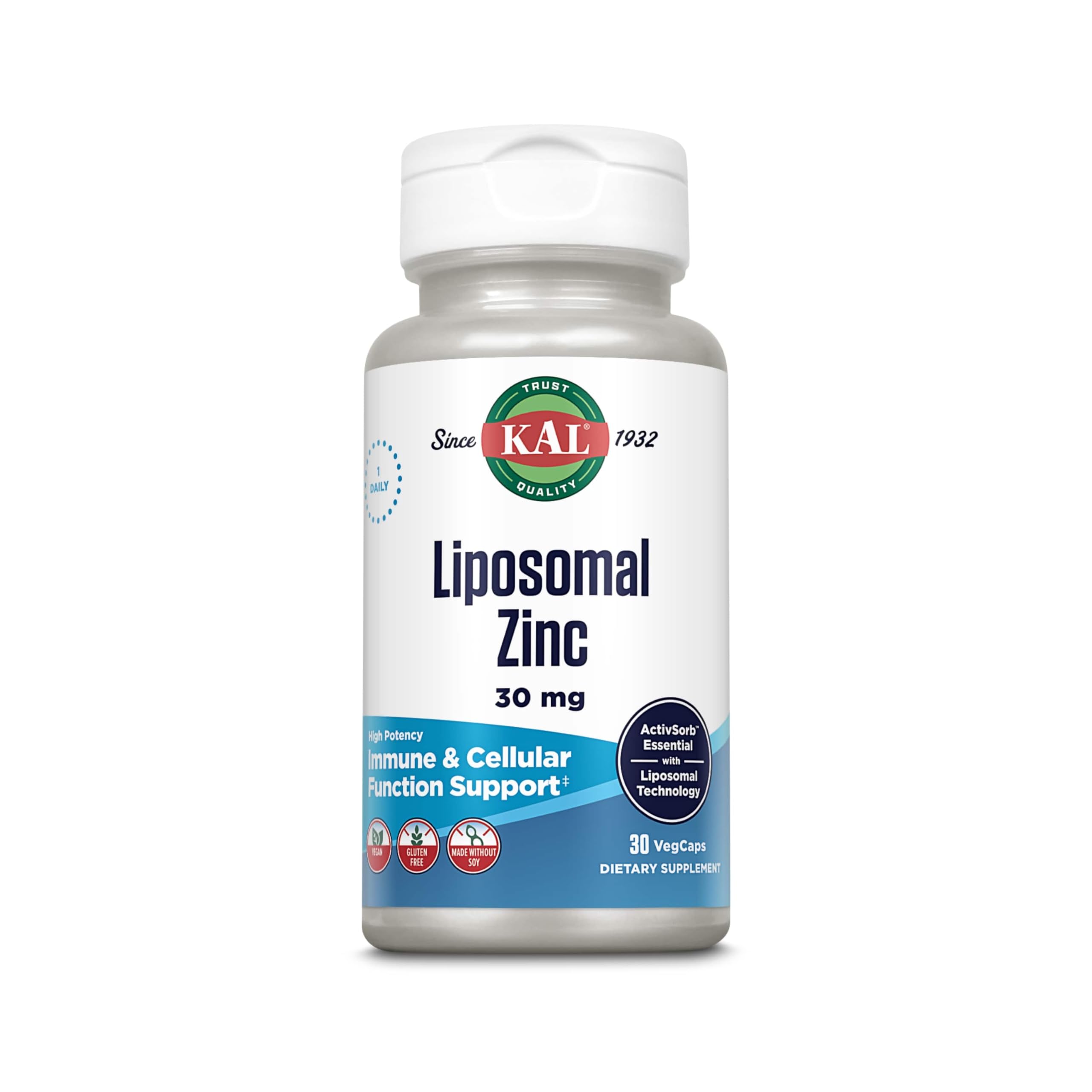 Foto 2 pulgar | Suplemento Kal Liposomal Zinc de 30 mg -  Venta Internacional