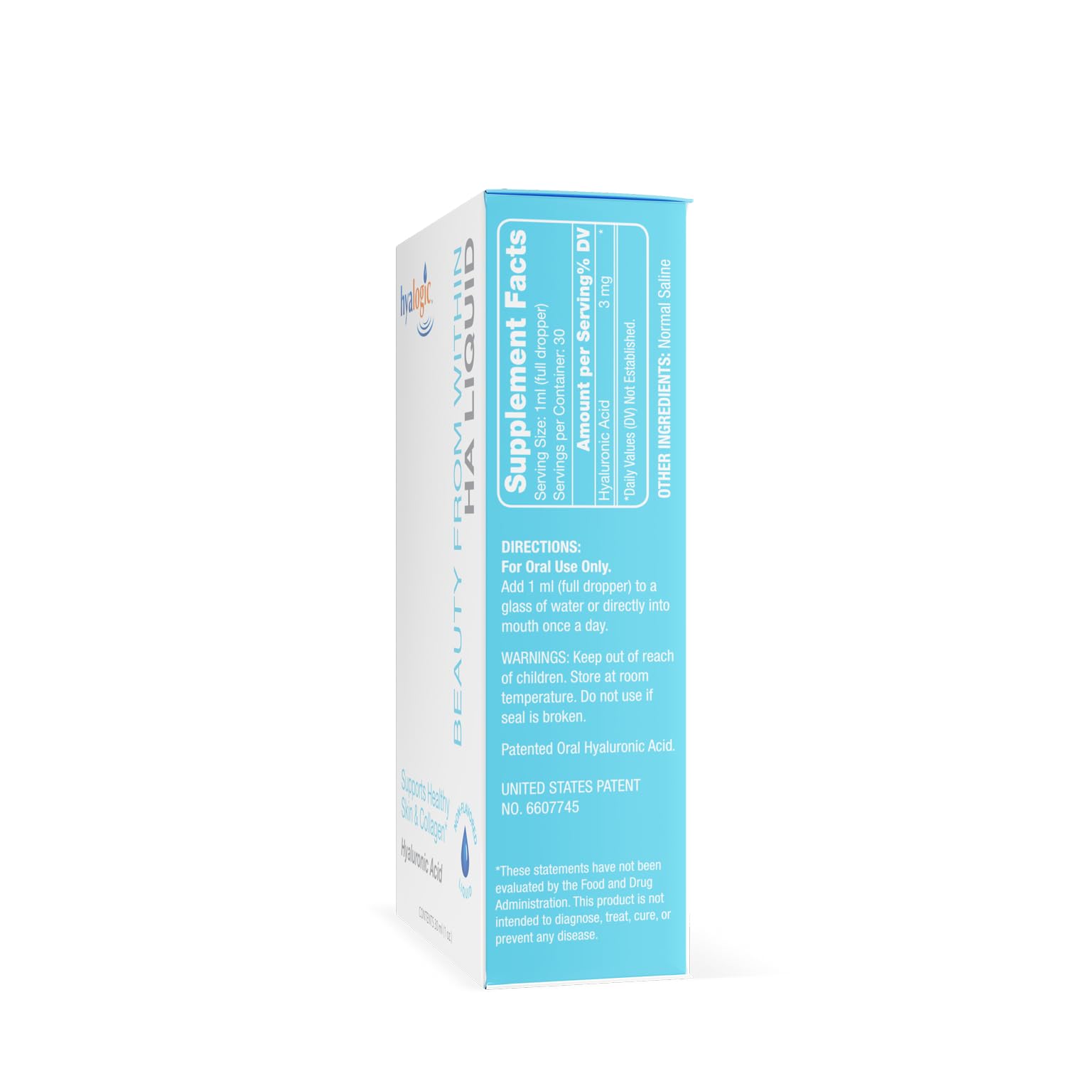Foto 4 pulgar | Suplemento De Ácido Hialurónico Hialógico, 30 Ml, Vegano, Beauty Skin - Venta Internacional.