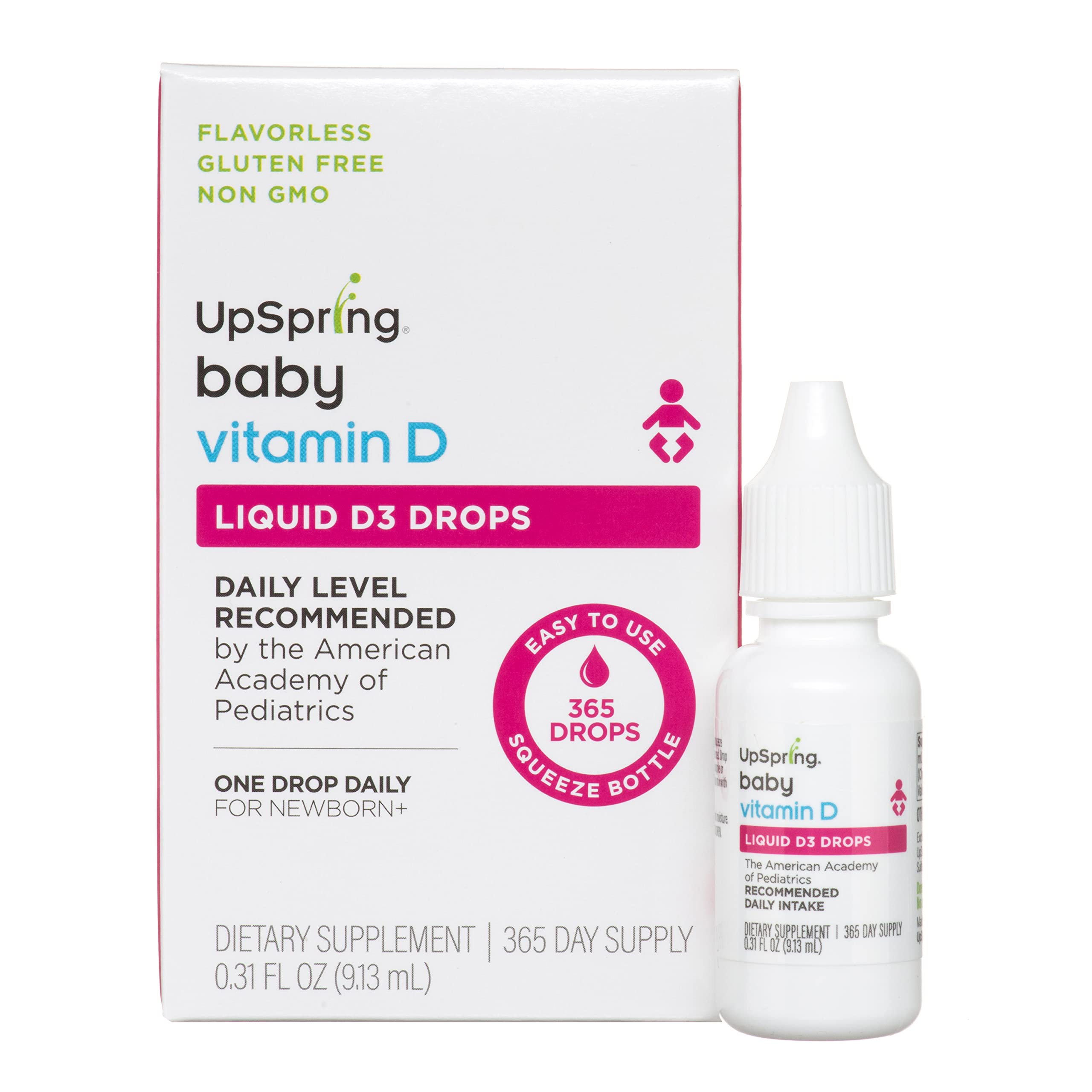 Foto 2 pulgar | Gotas De Vitamina D3 Upspring Baby 400 Ui Para Bebés De 0 A 12 Millones - Venta Internacional.