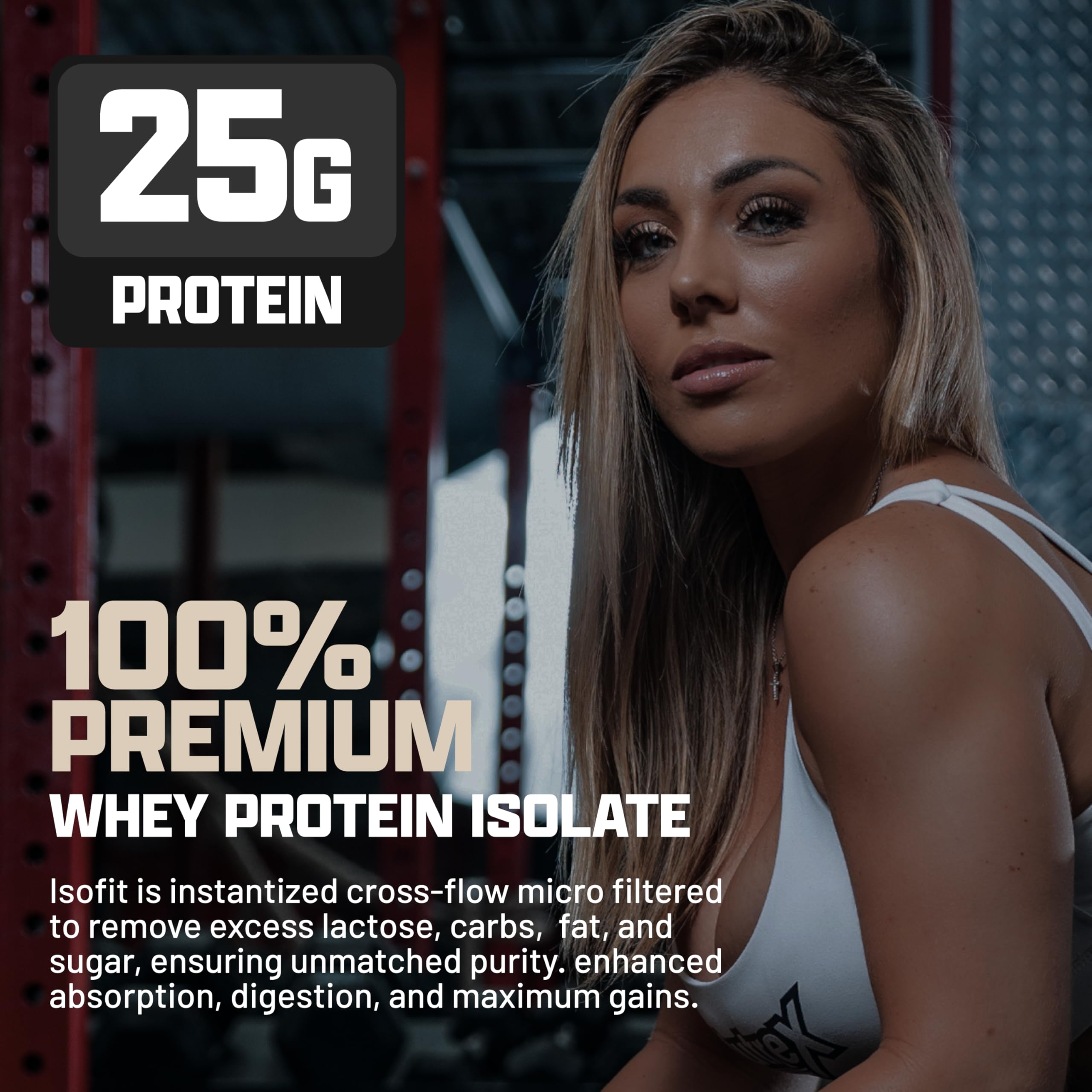 Foto 3 | Proteína En Polvo Nutrex Research Isofit 100% Whey Isolate - Venta Internacional.