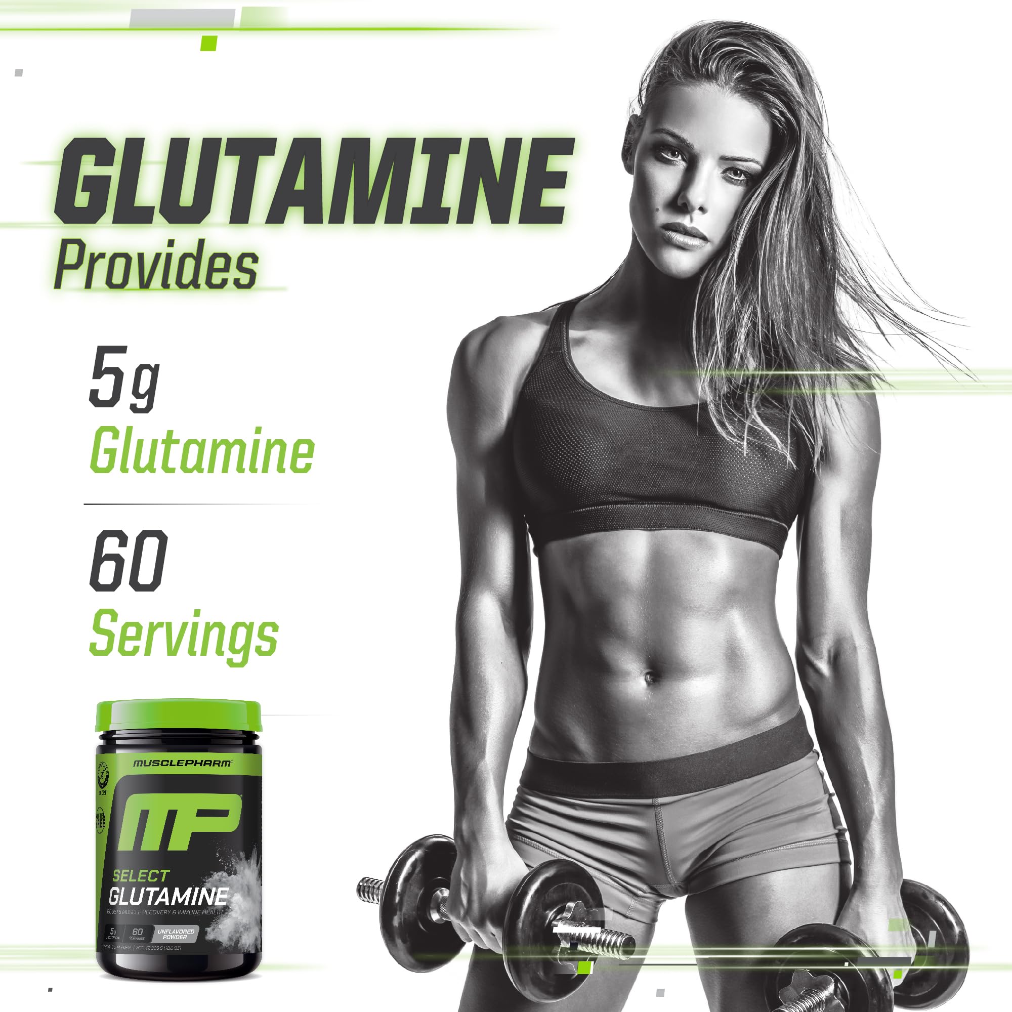 Foto 5 pulgar | Suplemento Musclepharm Glutamina L-glutamina En Polvo 300 G - Venta Internacional.