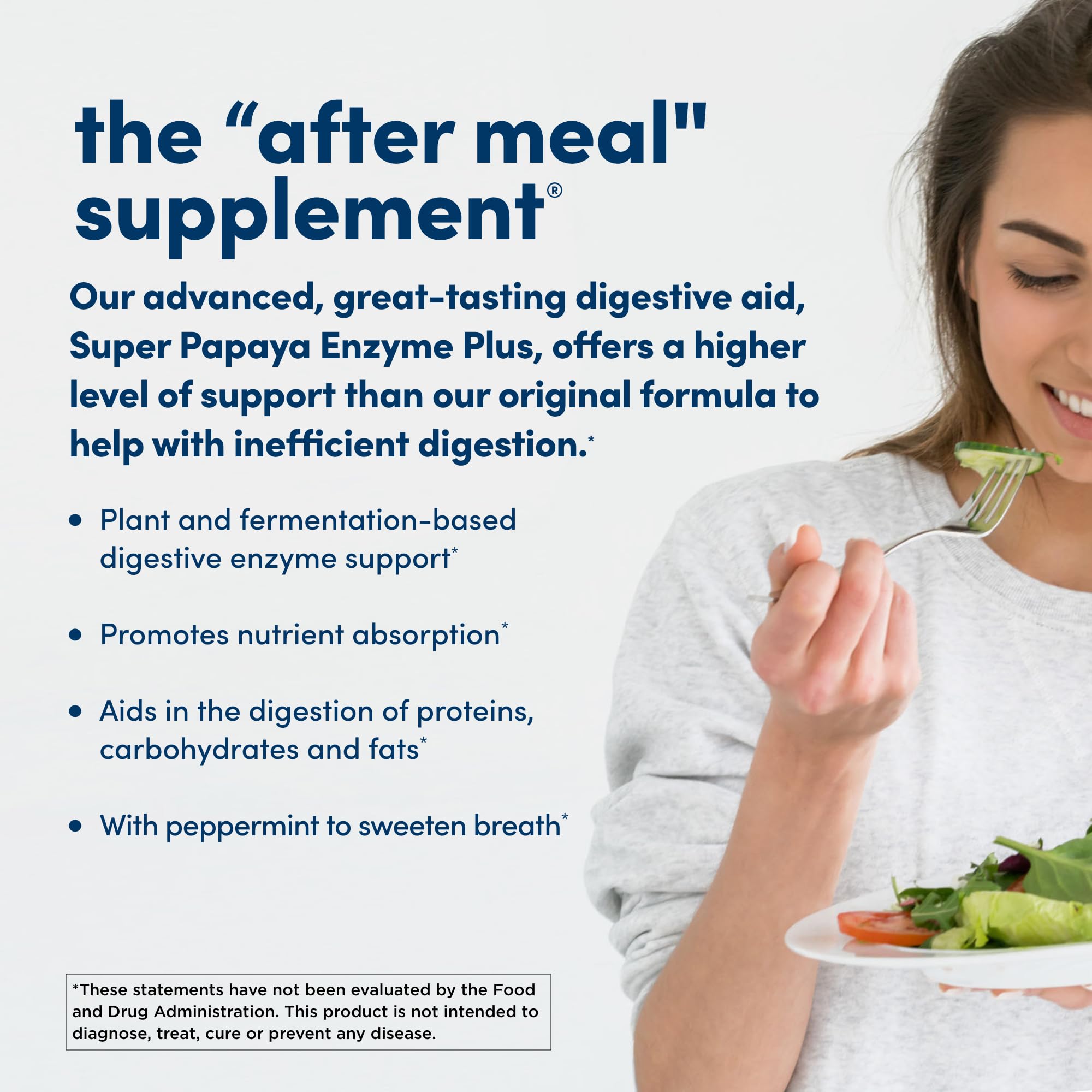 Foto 4 pulgar | Suplemento American Health Super Papaya Enzyme Plus 180 Tabletas - Venta Internacional.