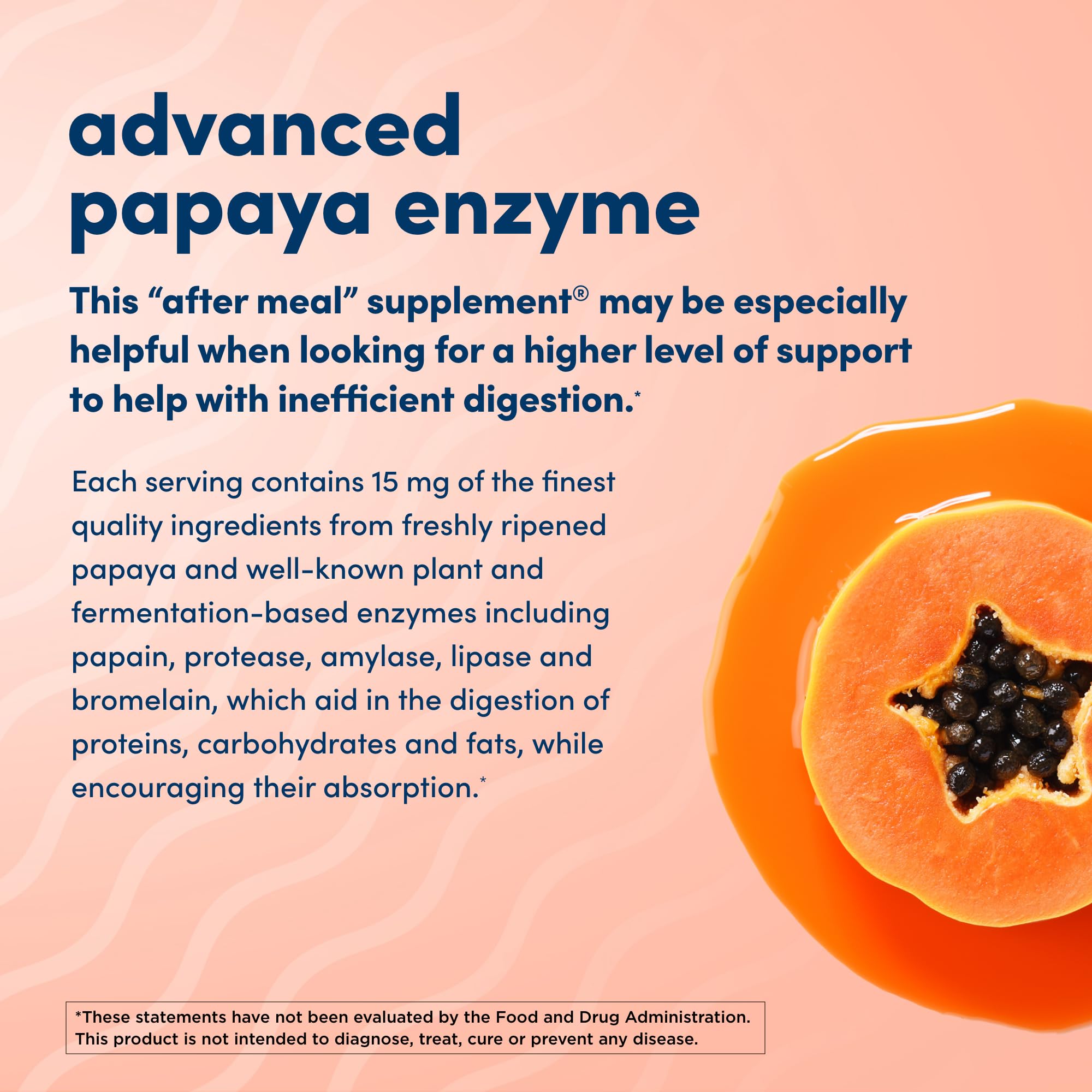 Foto 5 pulgar | Suplemento American Health Super Papaya Enzyme Plus 180 Tabletas - Venta Internacional.