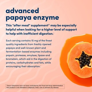 Foto 4 | Suplemento American Health Super Papaya Enzyme Plus 180 Tabletas - Venta Internacional.