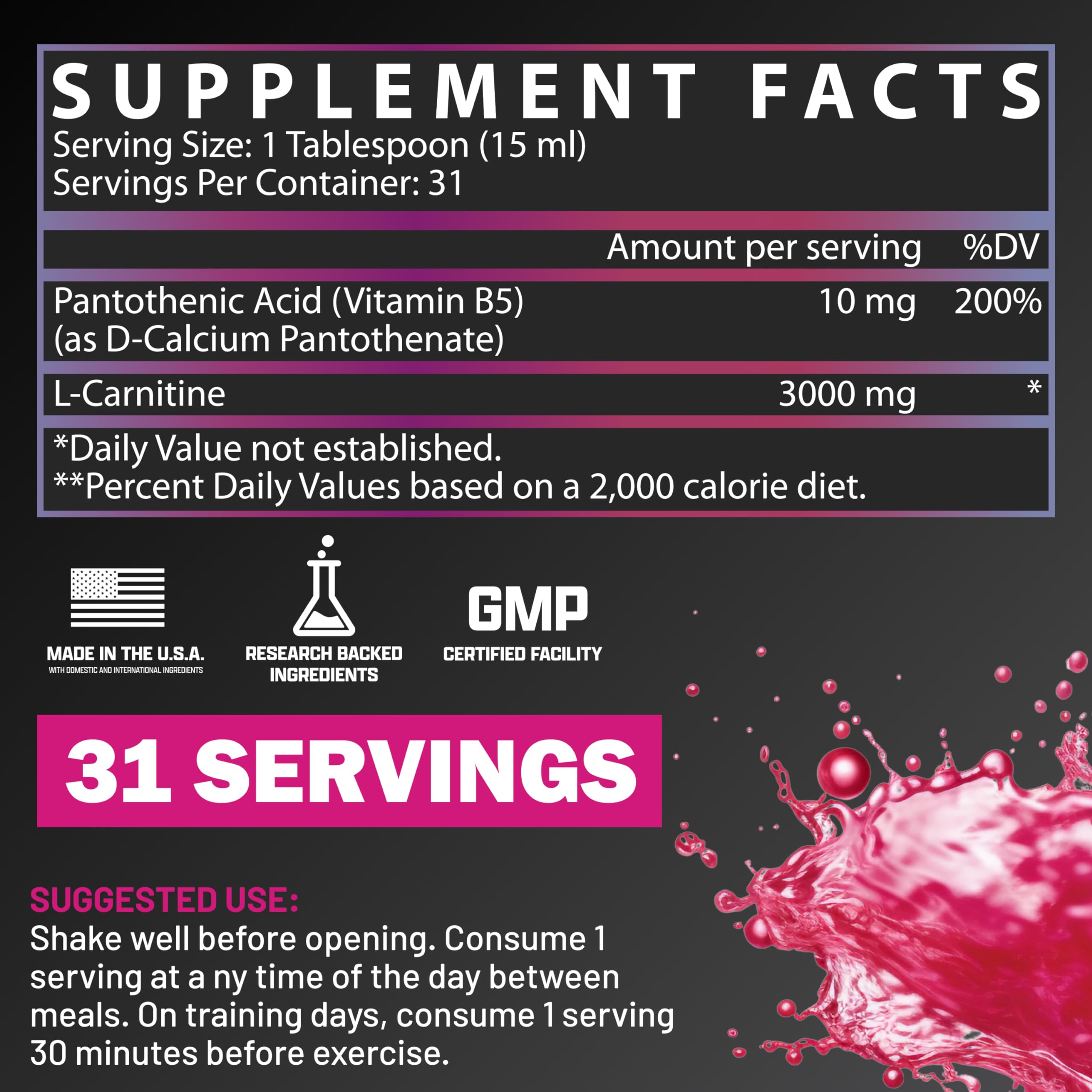 Foto 3 pulgar | Suplemento Nutrex Research L-carnitine 3000 Inyecciones Líquidas Para 31 Porciones - Venta Internacional.