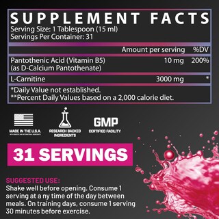 Foto 2 | Suplemento Nutrex Research L-carnitine 3000 Inyecciones Líquidas Para 31 Porciones - Venta Internacional.
