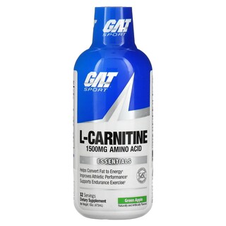 Foto 1 | Suplemento Gat L-carnitina, Aminoácido, 1500 Mg, Manzana Verde, 473 Ml - Venta Internacional.