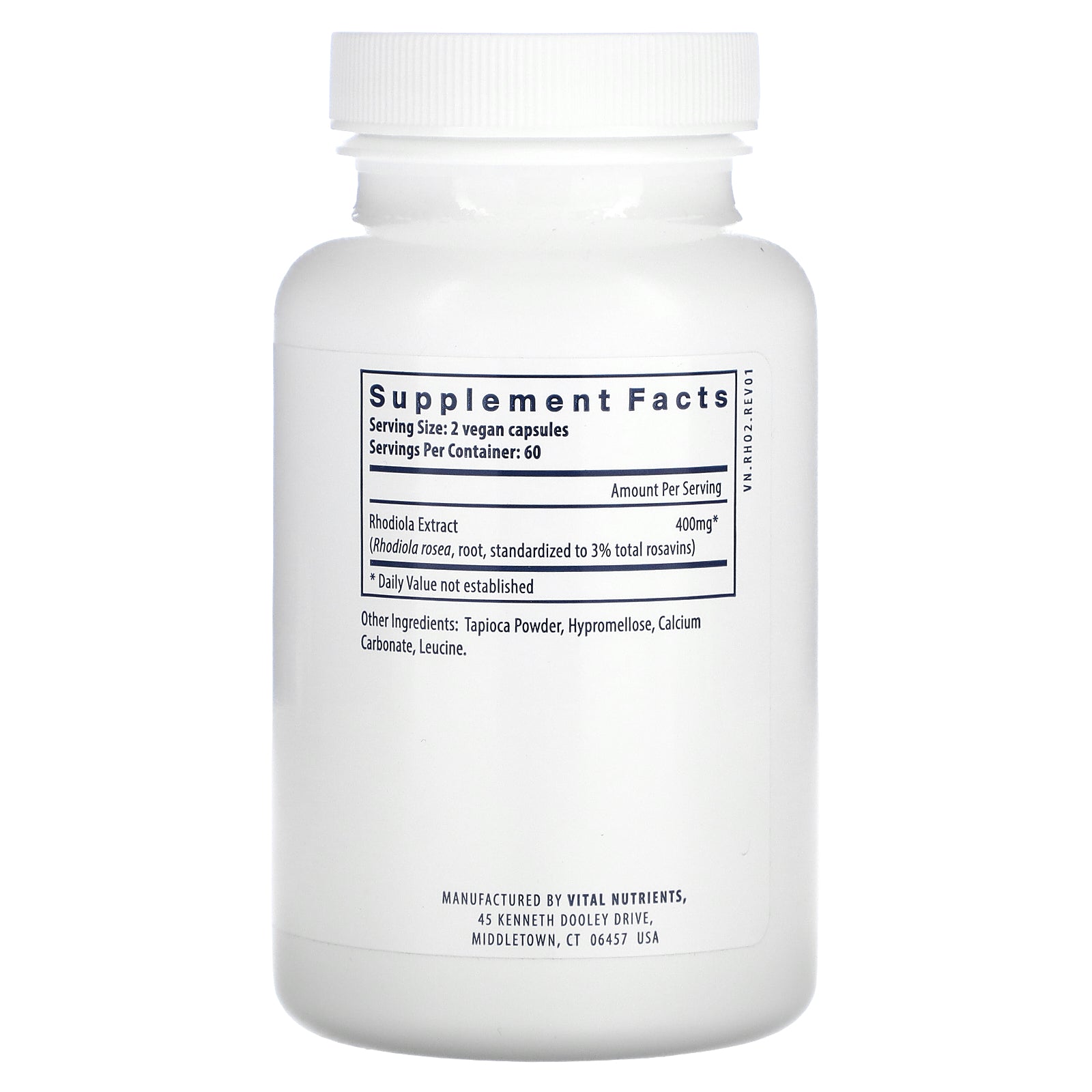 Foto 2 | Suplemento Vital Nutrients Rhodiola Rosea 120 Cápsulas - Venta Internacional