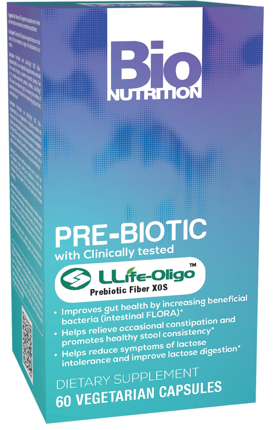 Foto 2 pulgar | Suplemento Bio Nutrition Pre-biotic 60 Cápsulas Vegetariano - Venta Internacional.