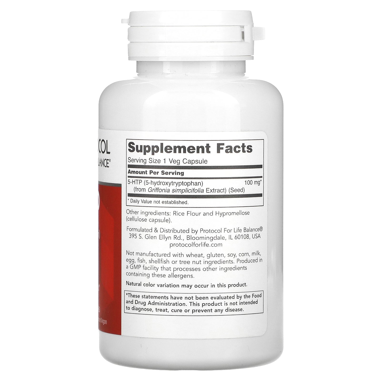 Foto 2 | Suplemento Protocol Life Balance 5-htp 100 Mg 90 Cápsulas - Venta Internacional