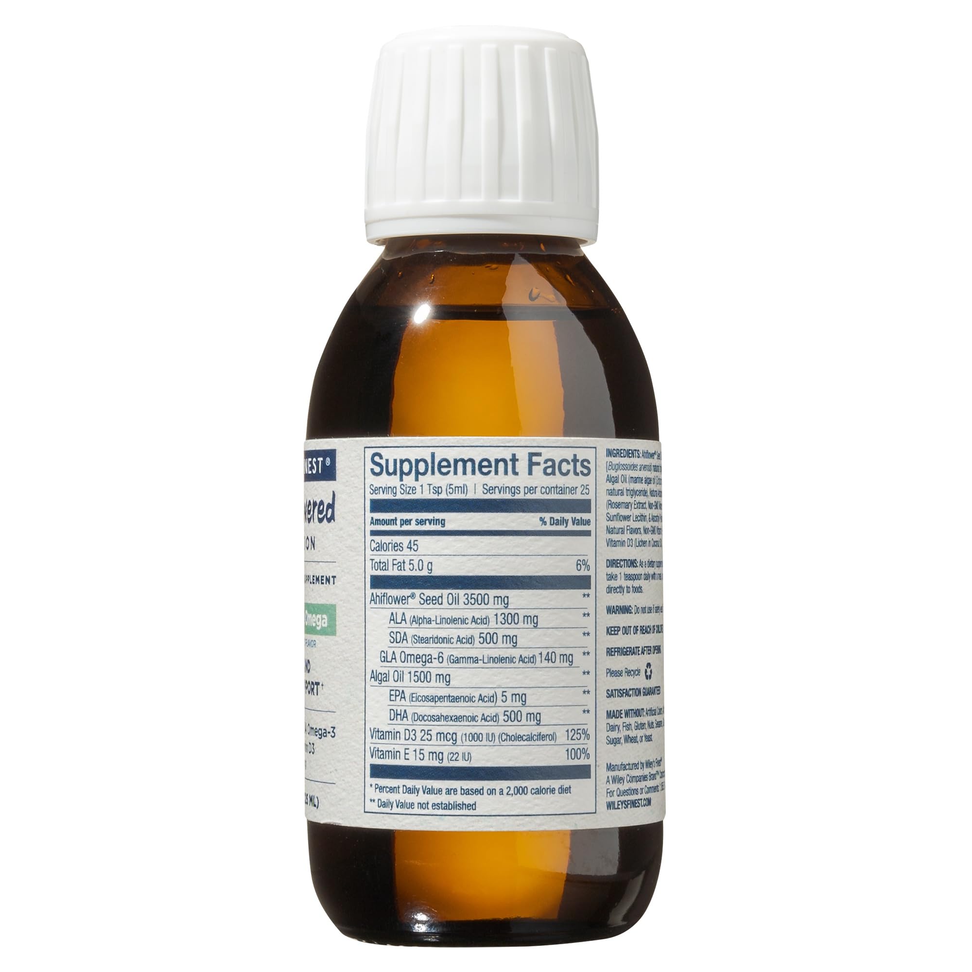 Foto 3 pulgar | Suplemento Wiley's Finest Catchfree Omega Vegan 125 Ml - Venta Internacional.
