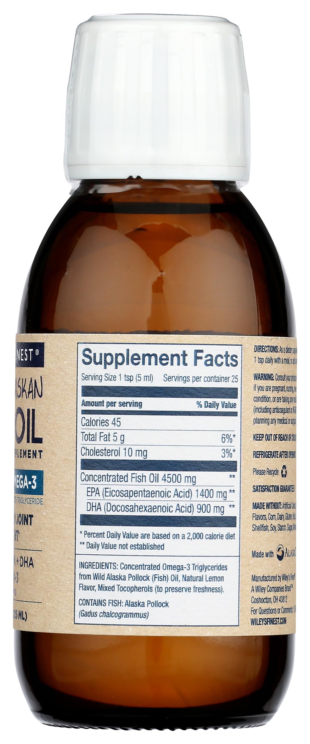 Foto 8 pulgar | Complemente Wiley's Finest Wild Fish Oil Peak Oil Peak Oil Omega-3 - Venta Internacional.