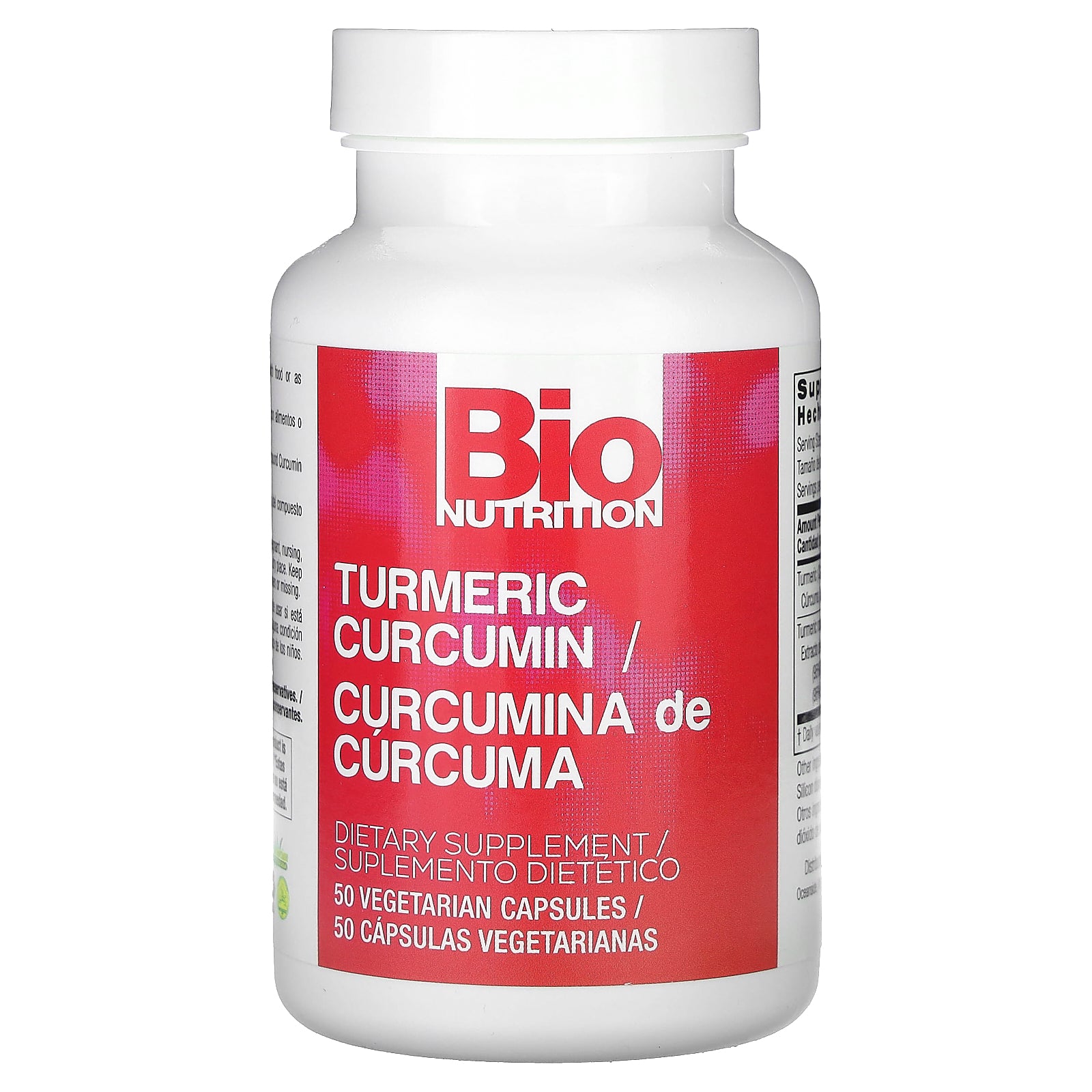Foto 4 pulgar | Suplemento Bio Nutrition, Cúrcuma Y Curcumina, 50 Cápsulas Vegetarianas - Venta Internacional.