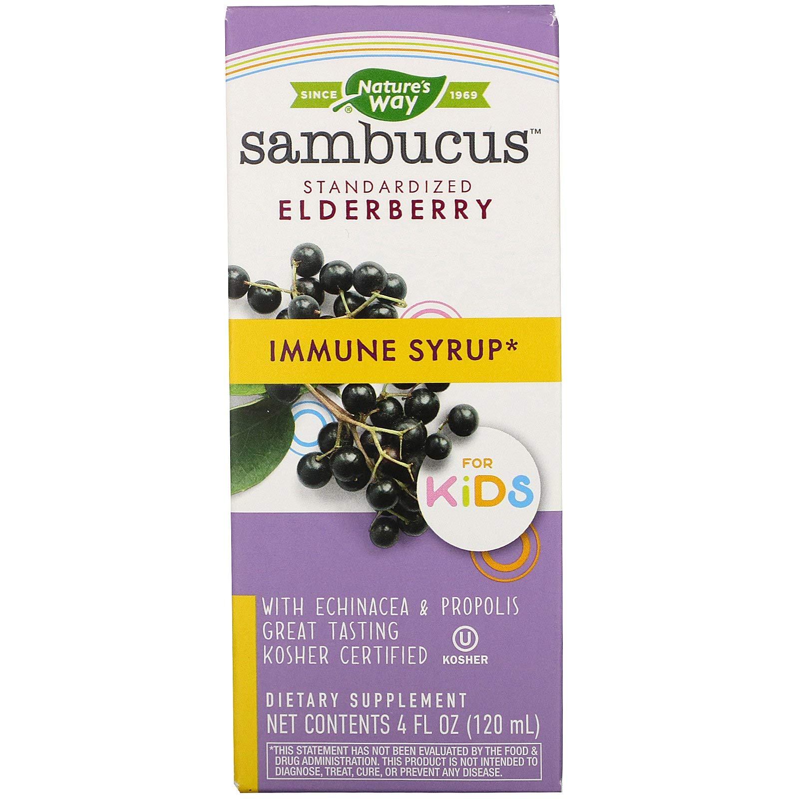 Foto 2 pulgar | Suplemento Nature's Way Sambucus Para Niños De 120 Ml A Base De Hierbas - Venta Internacional.