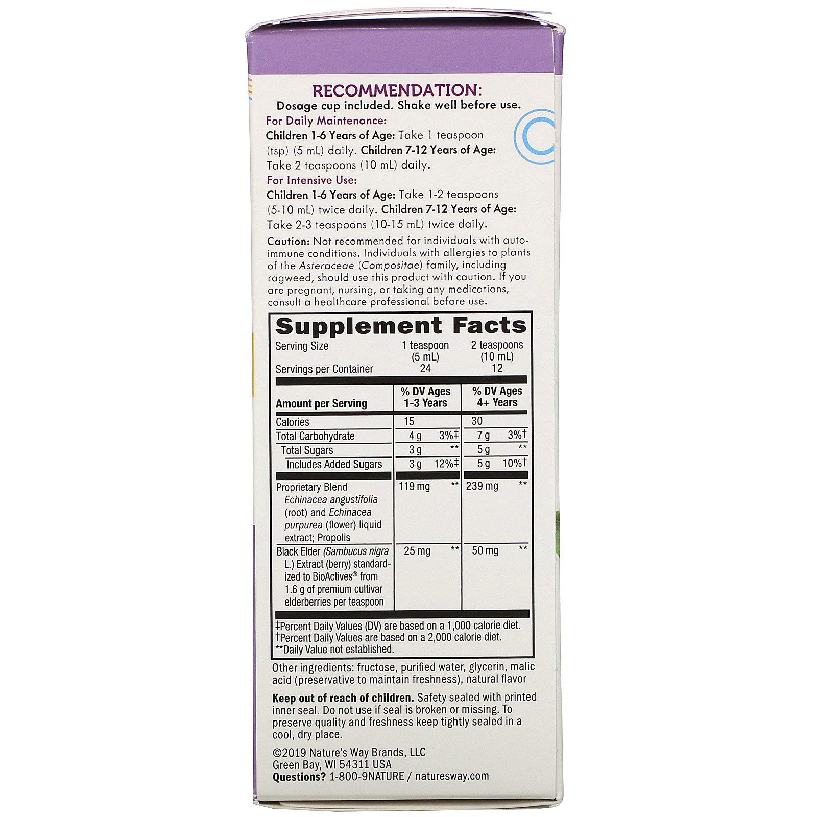 Foto 3 pulgar | Suplemento Nature's Way Sambucus Para Niños De 120 Ml A Base De Hierbas - Venta Internacional.