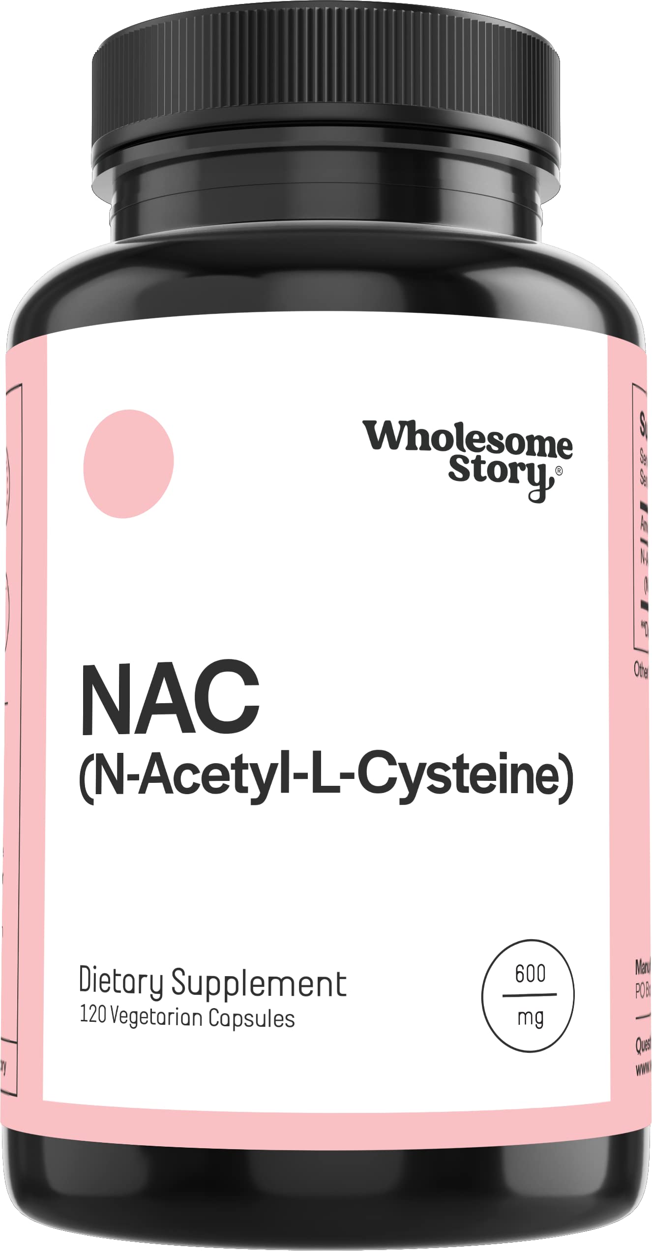 Foto 1 | Suplemento Wholesome Story Nac N Acetil Cisteína 600 Mg 120 Cápsulas - Venta Internacional.