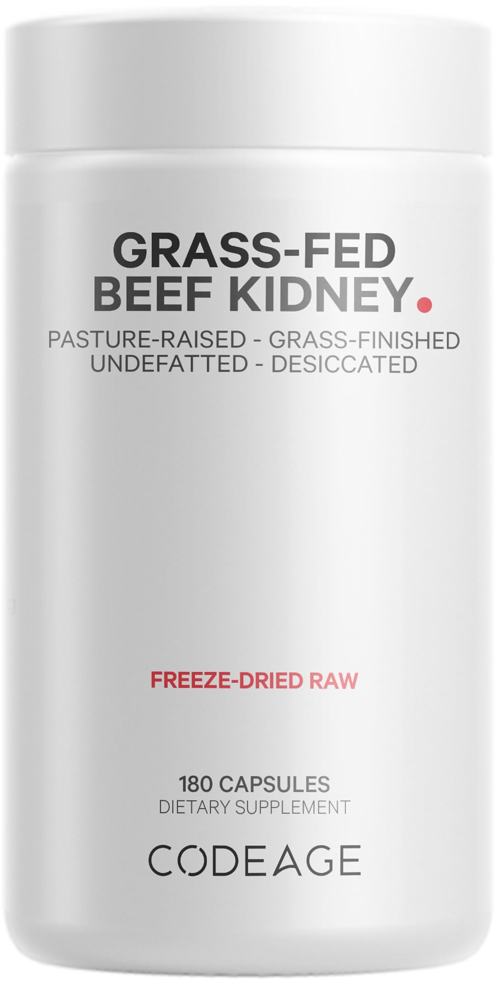 Foto 2 pulgar | Suplemento Codeage Grass Fed Beef Kidney 180 Cápsulas - Venta Internacional.