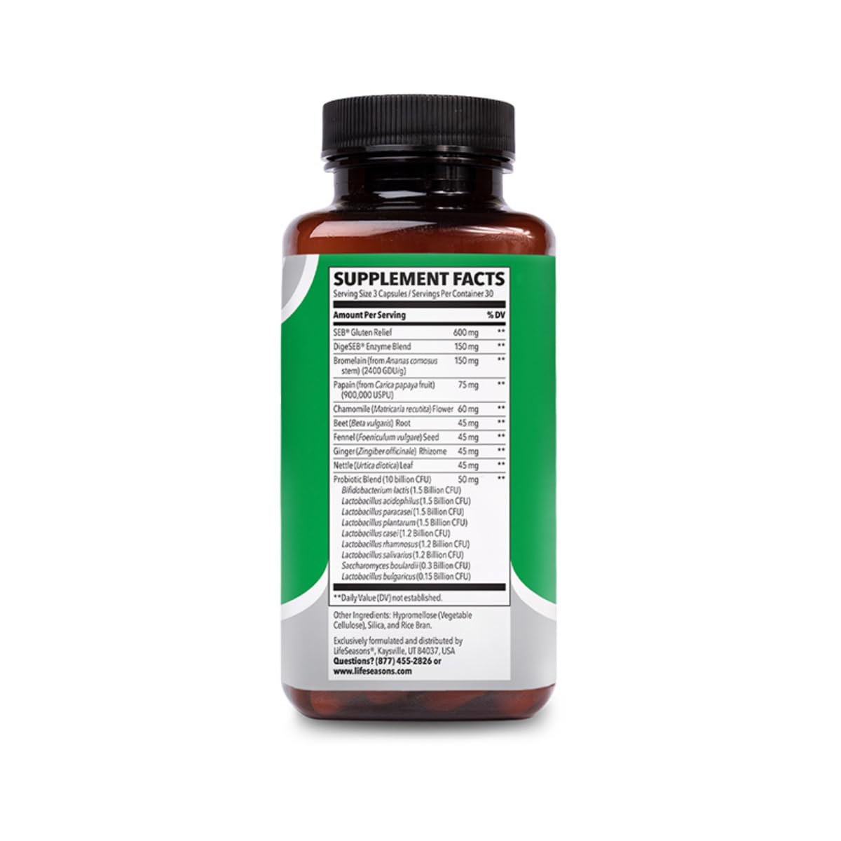 Foto 4 pulgar | Suplemento Lifeseasons Digestivi-t Para Enzimas Digestivas, 90 Cápsulas - Venta Internacional.