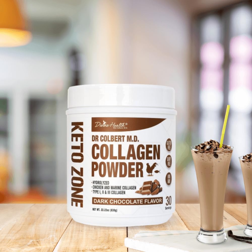 Foto 4 pulgar | Colágeno En Polvo Divine Health Dr. Colbert Chocolate 630g - Venta Internacional.