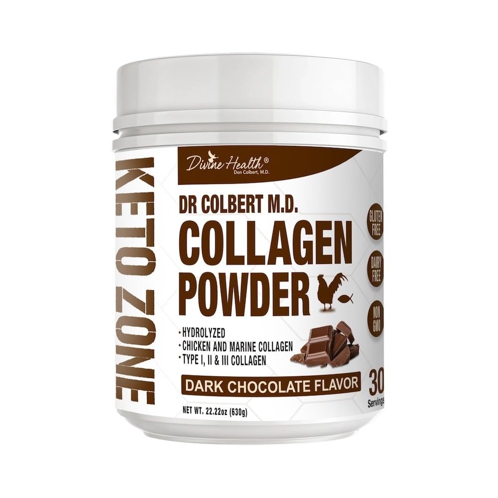 Foto 5 pulgar | Colágeno En Polvo Divine Health Dr. Colbert Chocolate 630g - Venta Internacional.