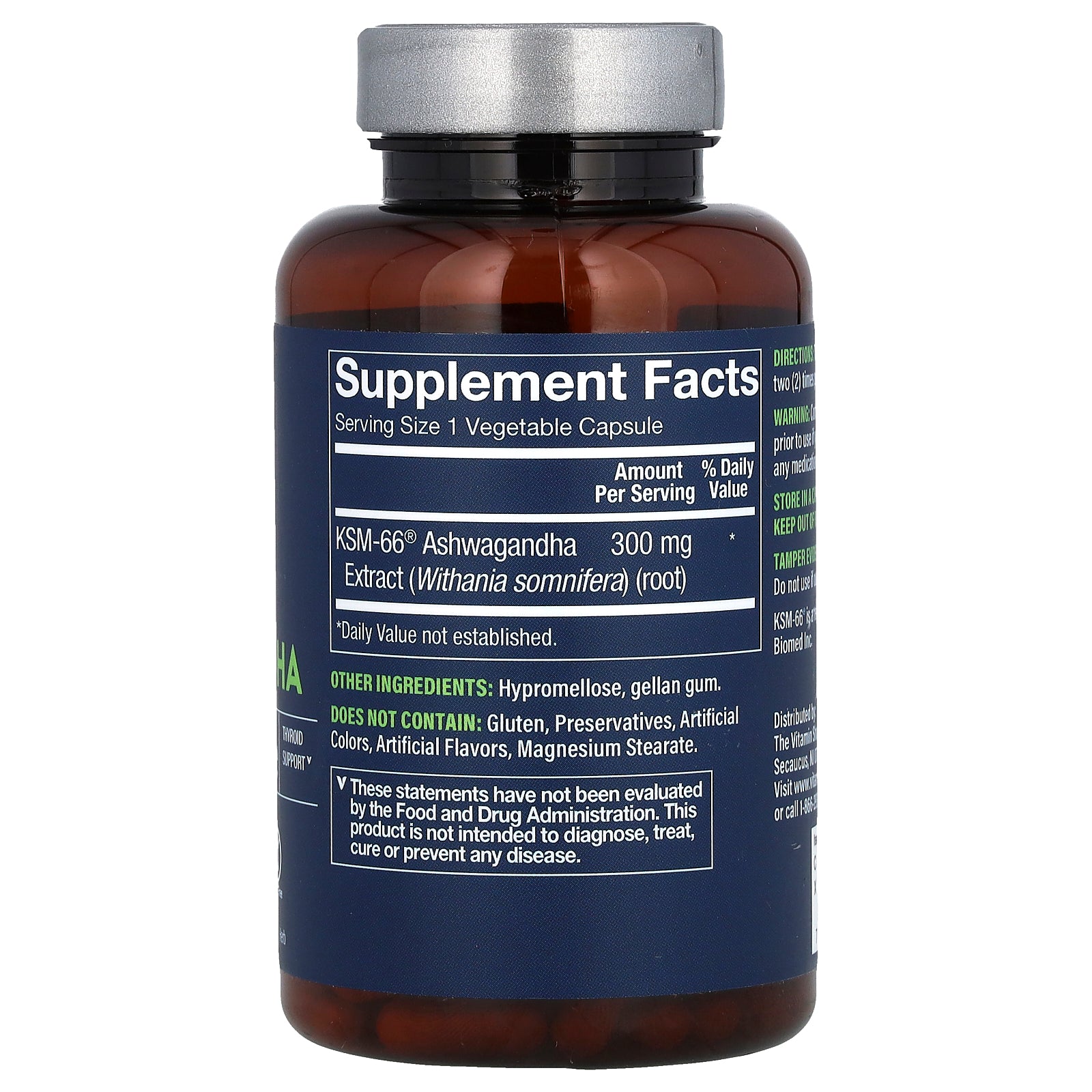 Foto 3 pulgar | Suplemento Vthrive Ksm-66 Ashwagandha 120 Cápsulas Vegetales - Venta Internacional.