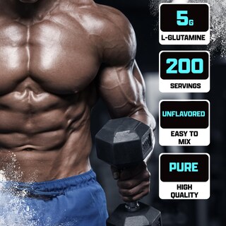 Foto 3 | L-glutamina En Polvo Nutrex Research 200 Porciones Sin Sabor - Venta Internacional.