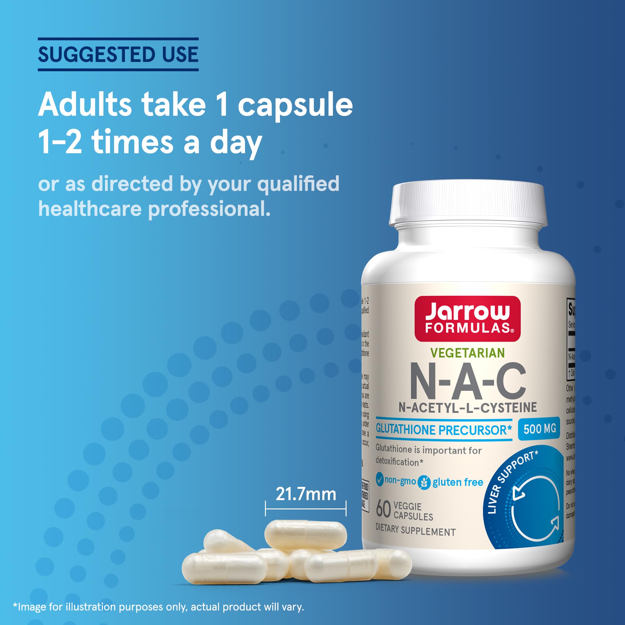 Foto 8 pulgar | N-a-c Jarrow Formulas 60 Tabletas-Venta Internacional