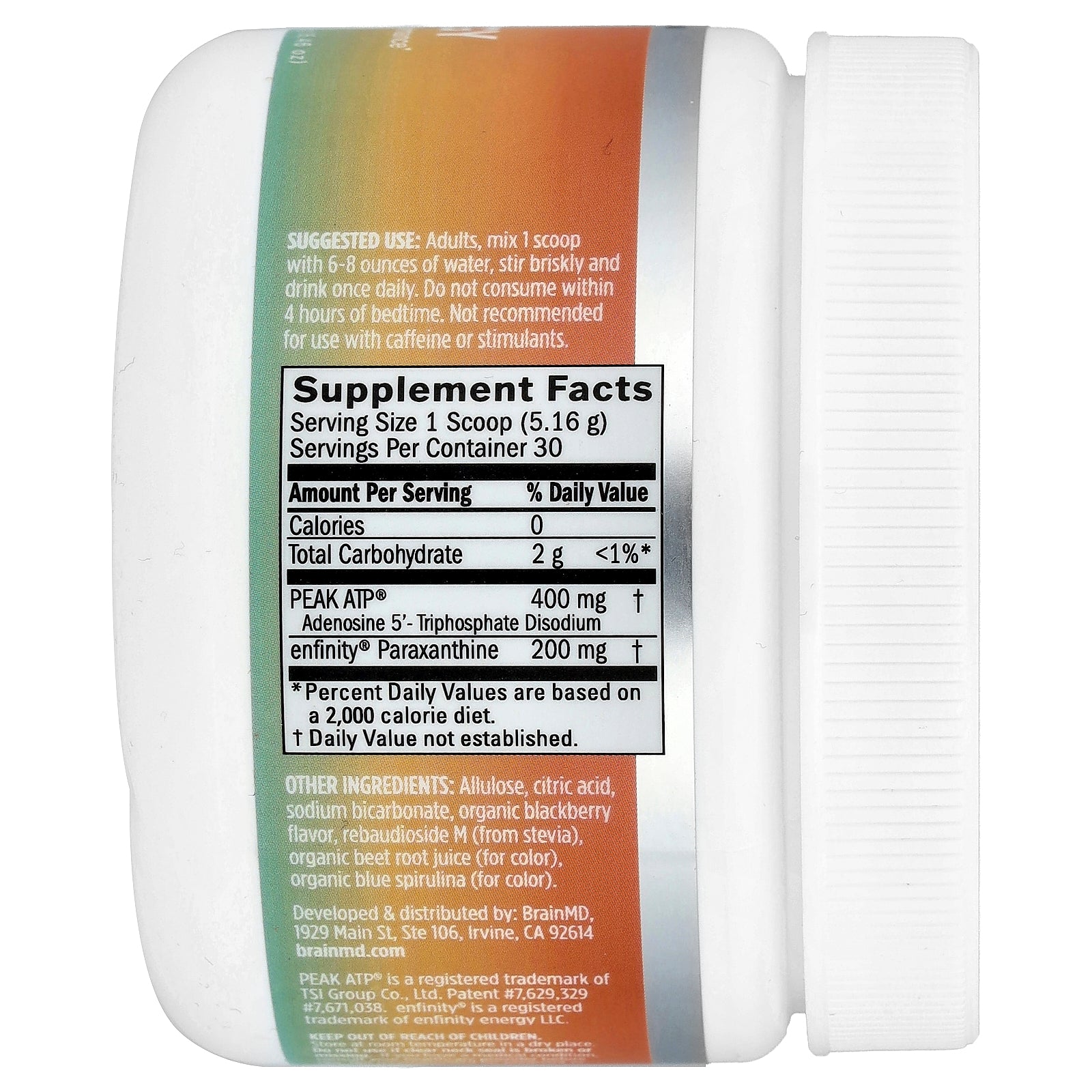 Foto 3 pulgar | Suplemento Brainmd Peak Energy Blackberry 162 Ml - Venta Internacional.