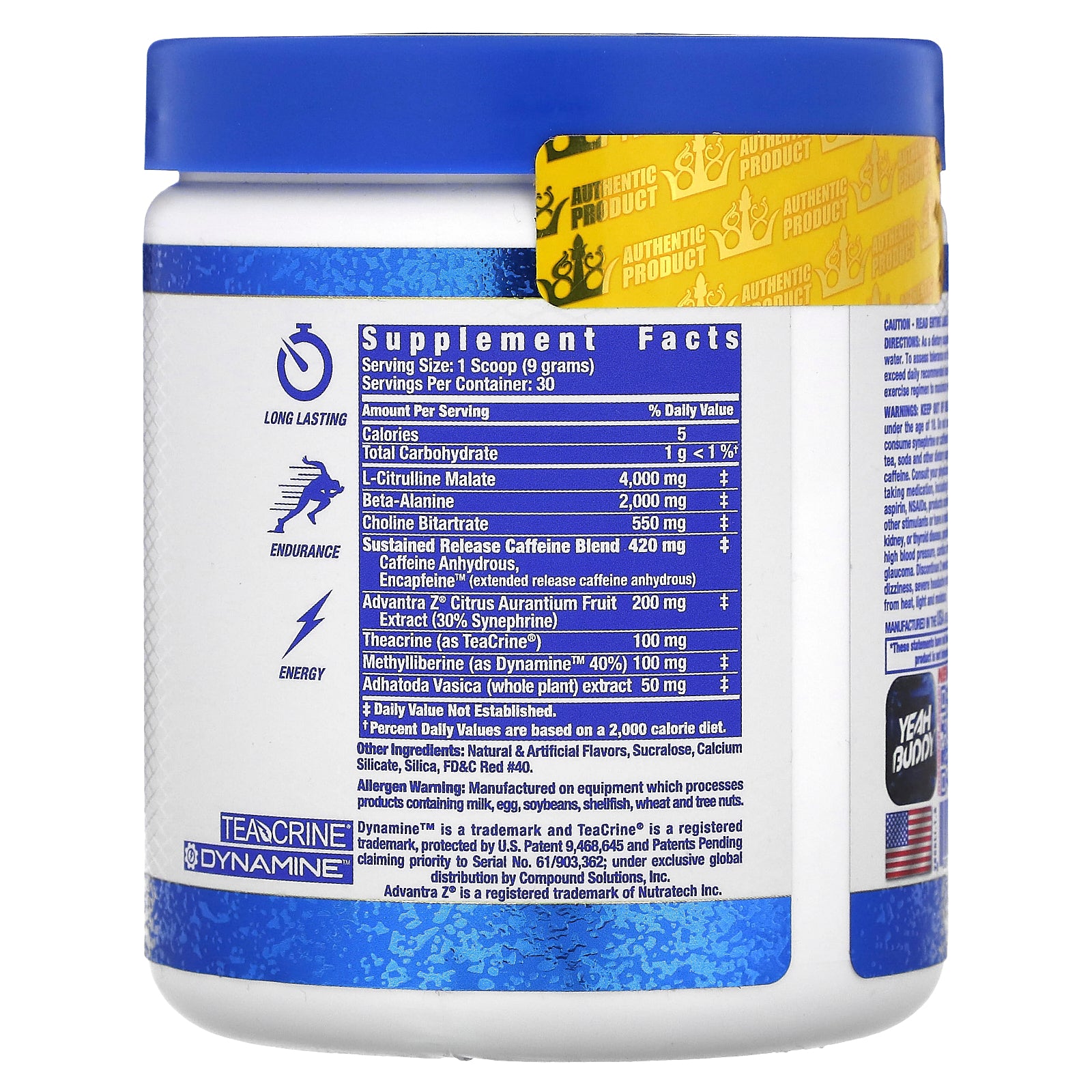 Foto 3 pulgar | Polvo Energético Para Antes Del Entrenamiento Ronnie Coleman Yeah Buddy 270 G - Venta Internacional.