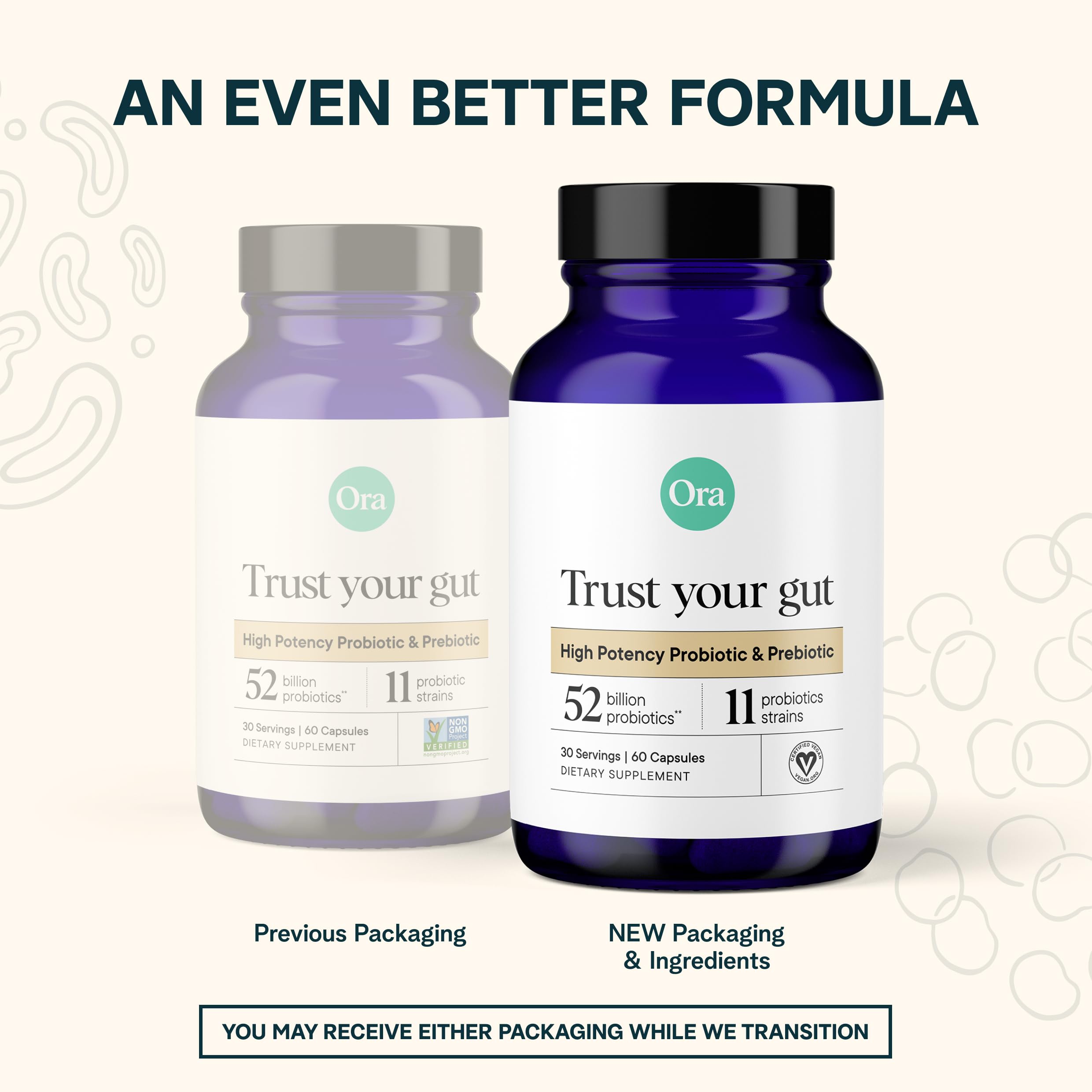 Foto 5 pulgar | Probiotics Ora Organic Trust Your Gut 52 Mil Millones De Cfu 60 Cápsulas - Venta Internacional.