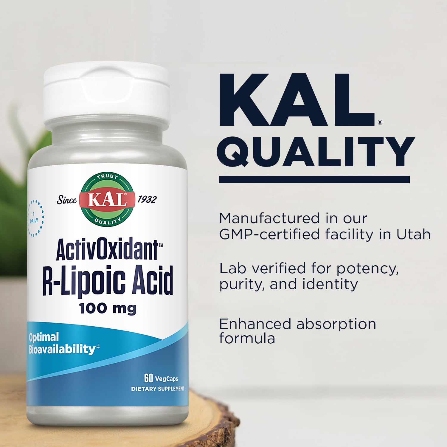 Foto 5 pulgar | Suplemento Kal Ácido R-lipoico 100 mg 60 Tabletas - Venta Internacional