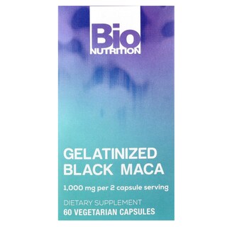 Foto 1 | Maca Negra Gelatinizada Supplement Bio Nutrition 60 Cápsulas - Venta Internacional.