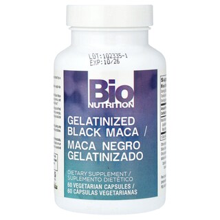 Foto 3 | Maca Negra Gelatinizada Supplement Bio Nutrition 60 Cápsulas - Venta Internacional.