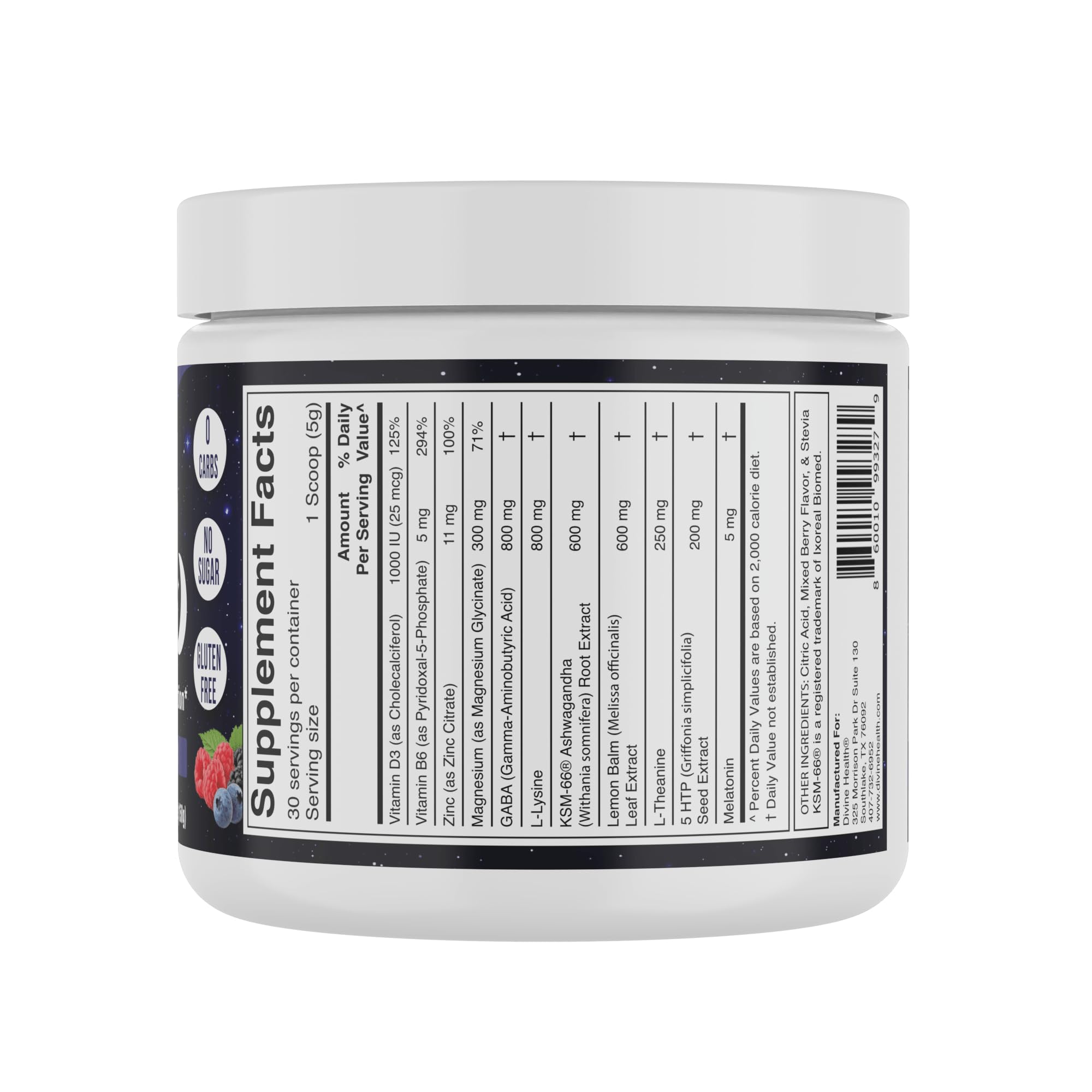 Foto 4 | Suplemento Divine Health Sleep-ease, Mezcla De Bayas Sin Azúcar - Venta Internacional.